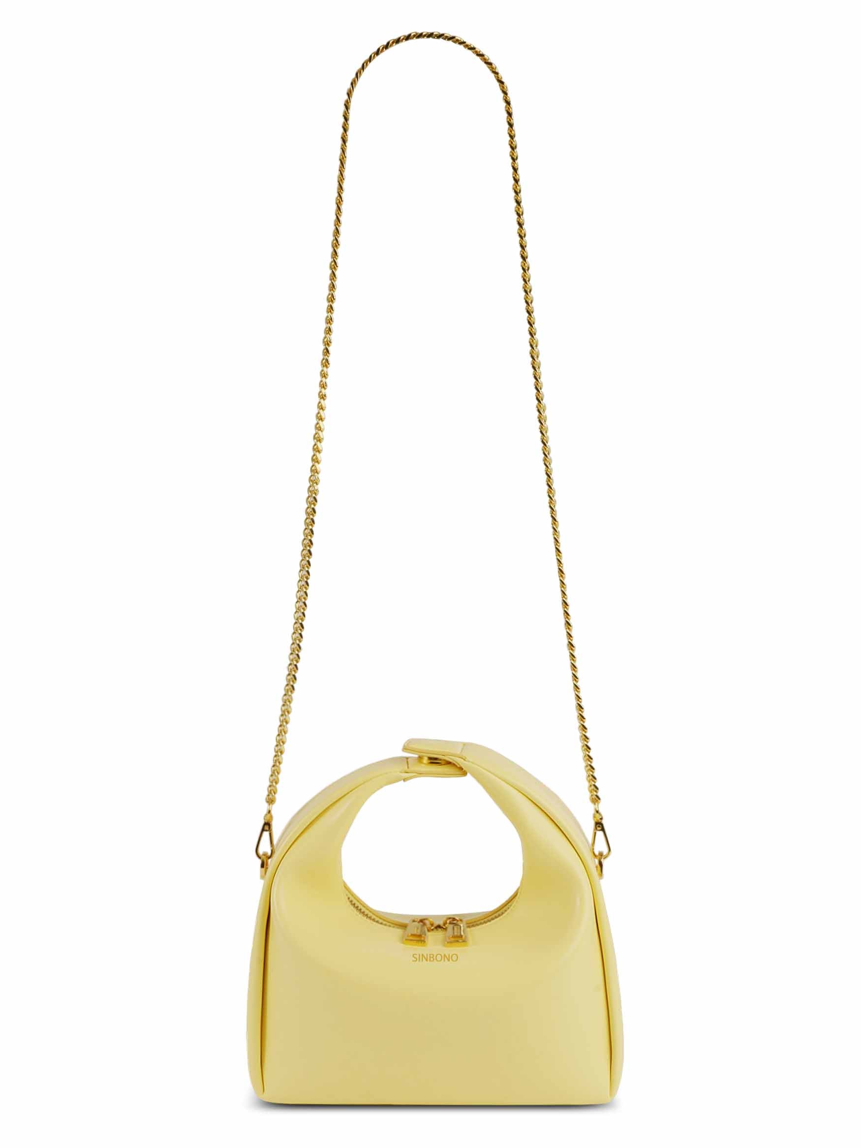 Medium Vienna Top Handle Crossbody Bag - Light Yellow