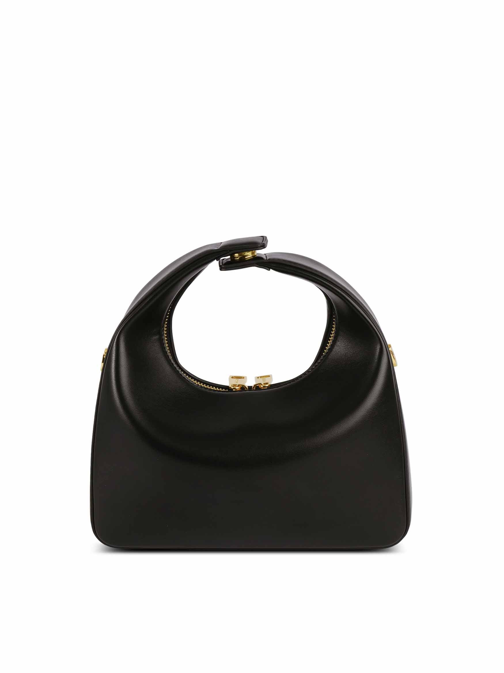 Medium Vienna Top Handle Crossbody Bag - Black