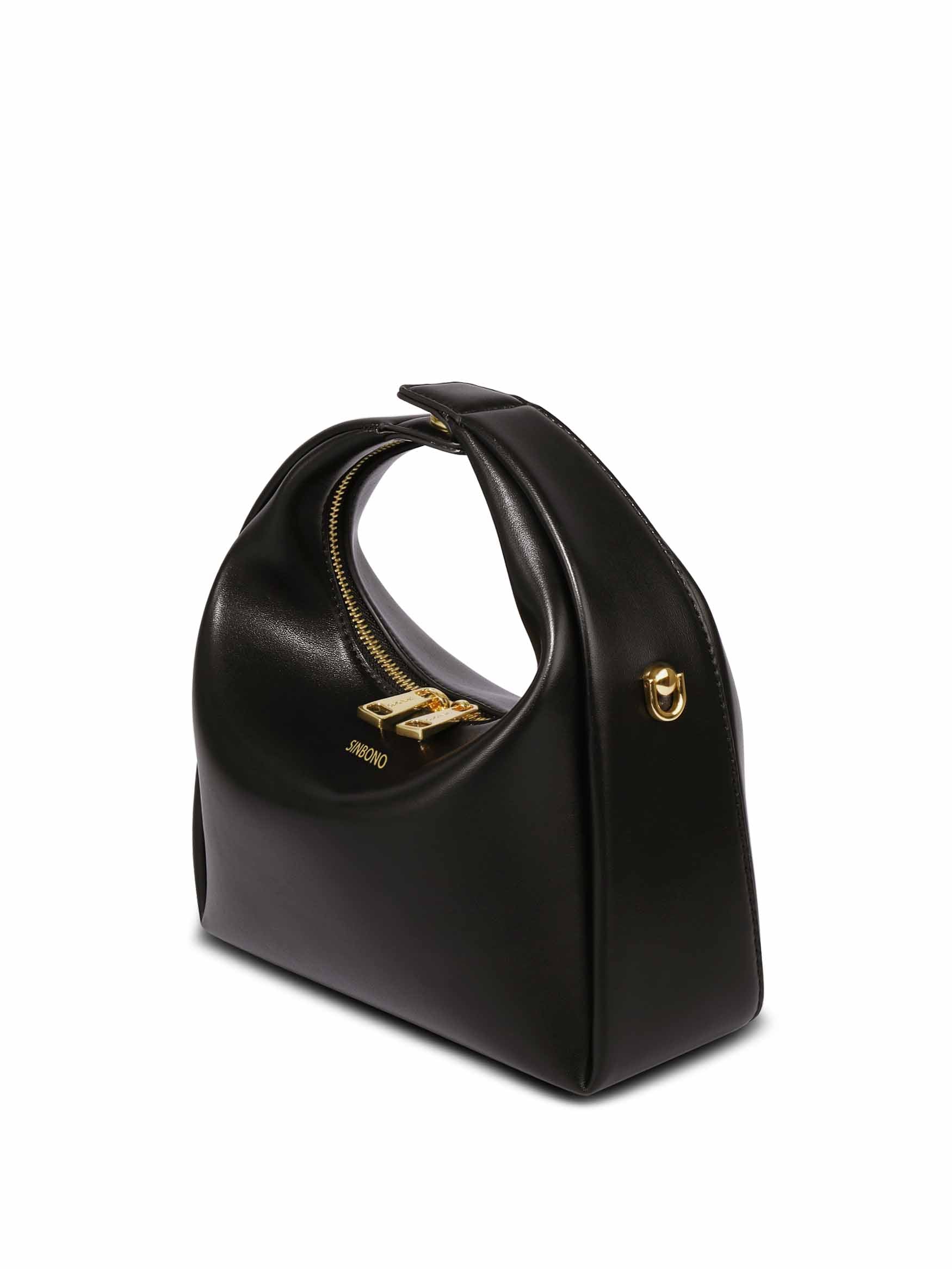 Medium Vienna Top Handle Crossbody Bag - Black