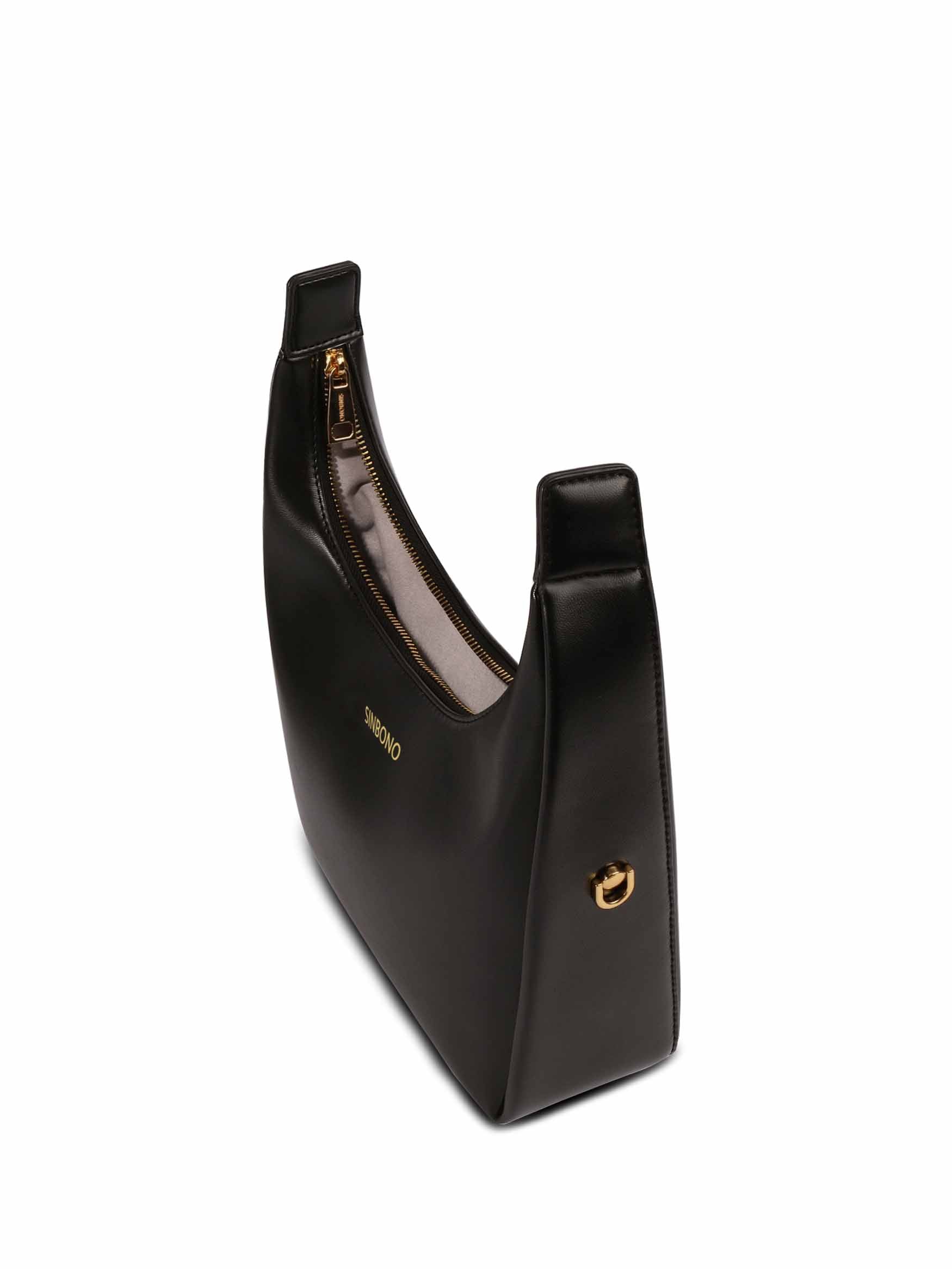Medium Vienna Top Handle Crossbody Bag - Black