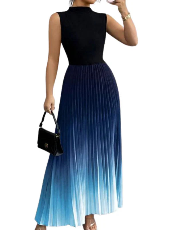 Charlotte Ombre Pleated Maxi Dress