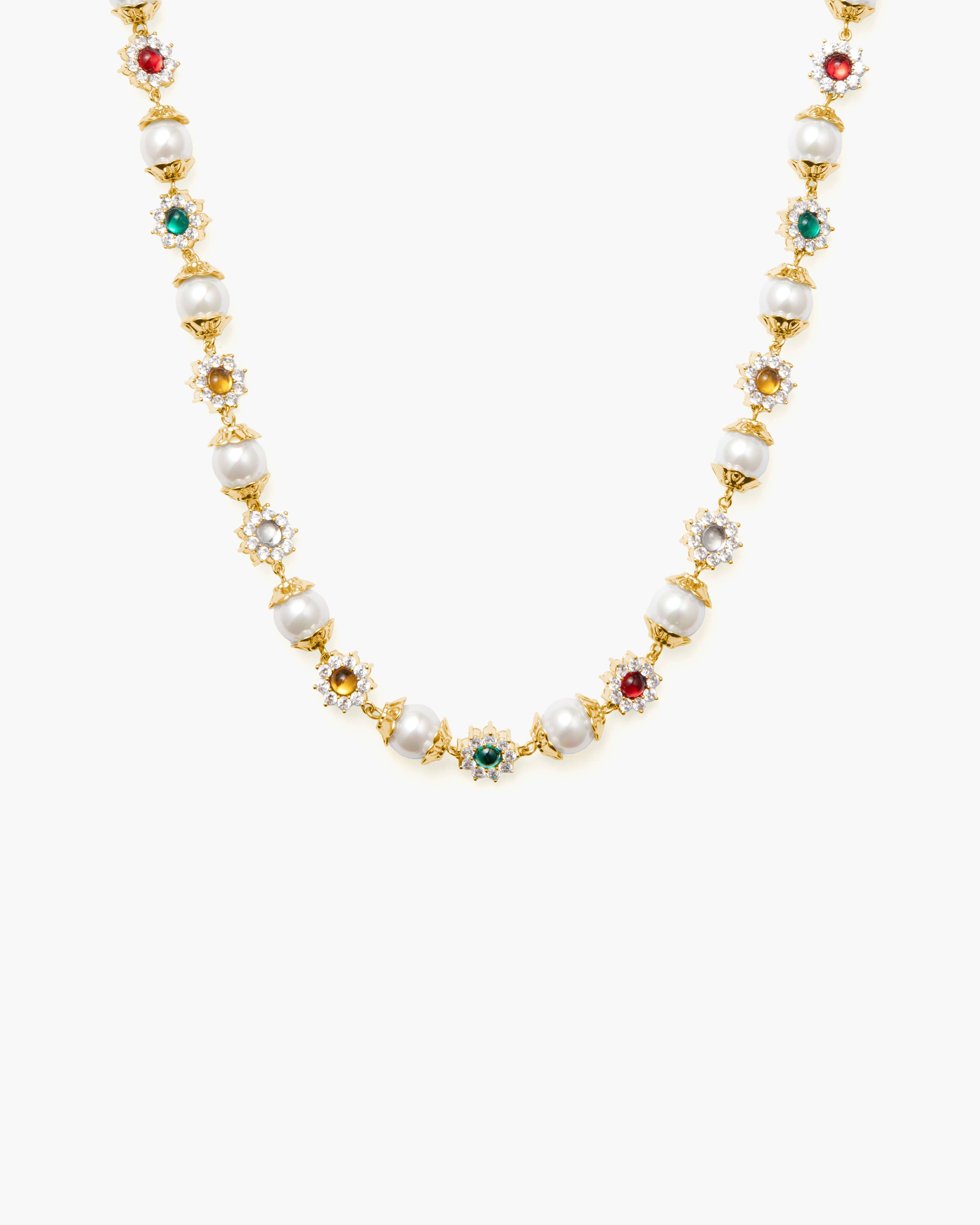Daisy Pearl Necklace