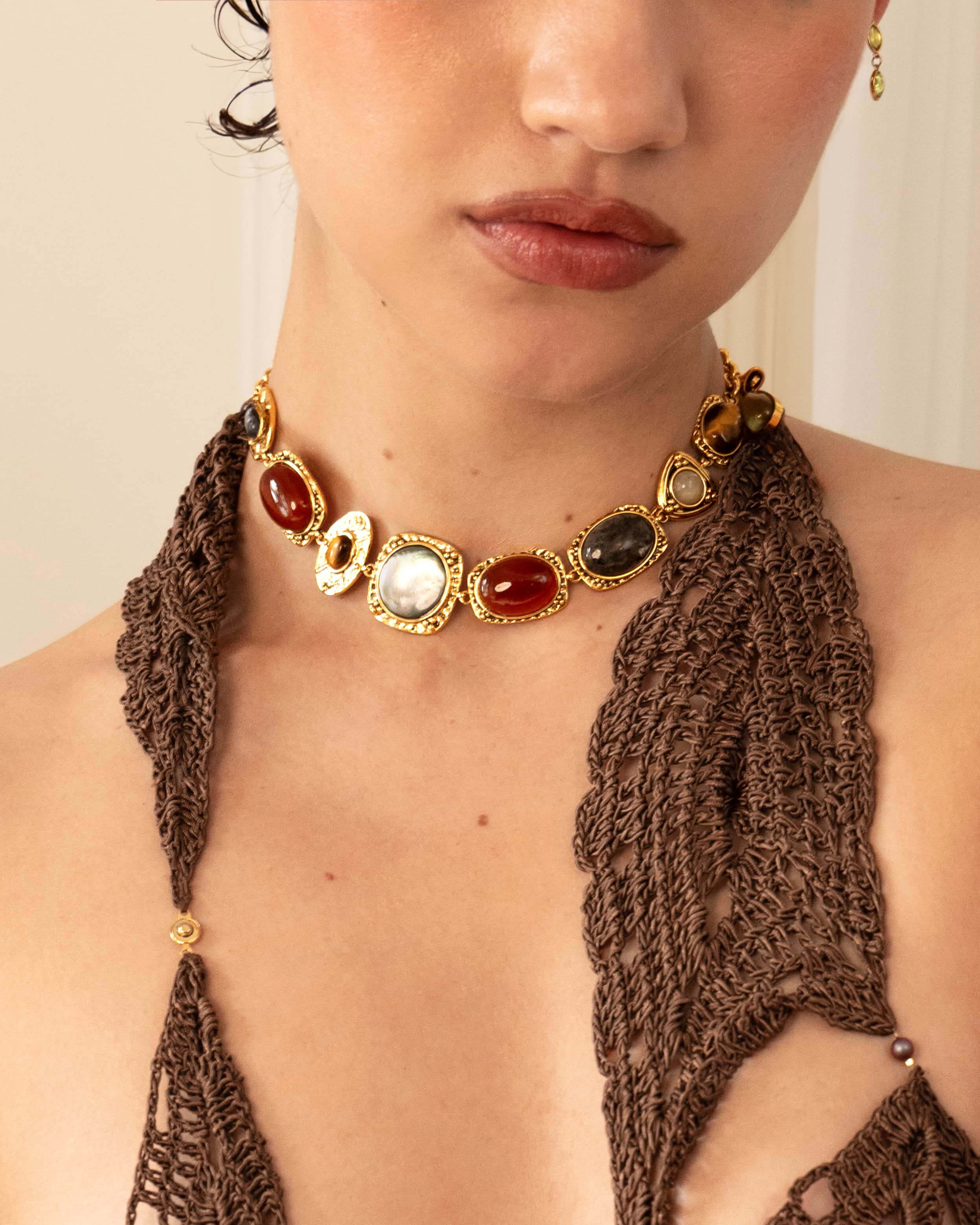 Athena Necklace in Gold