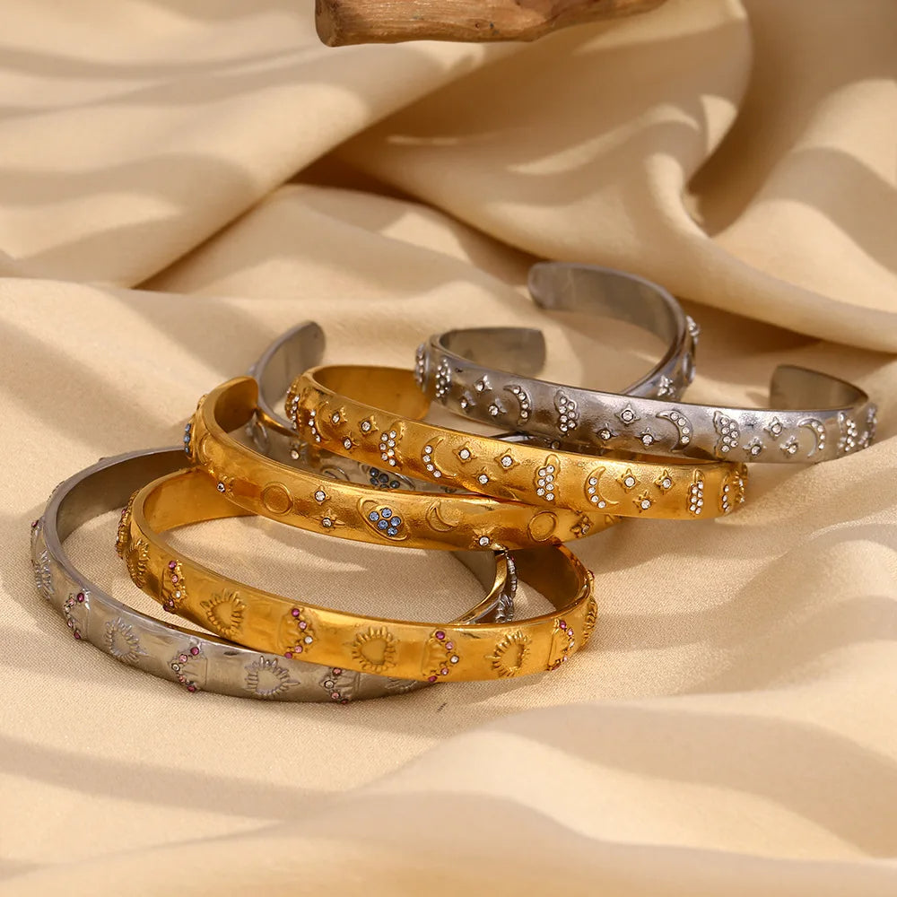 Tarot Card Cuff Bracelet Gold | Silver