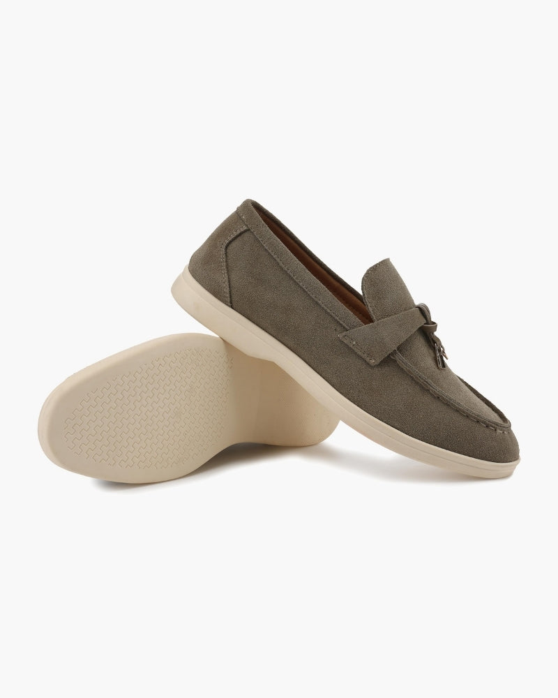 Old Money Suede Lady Loafers