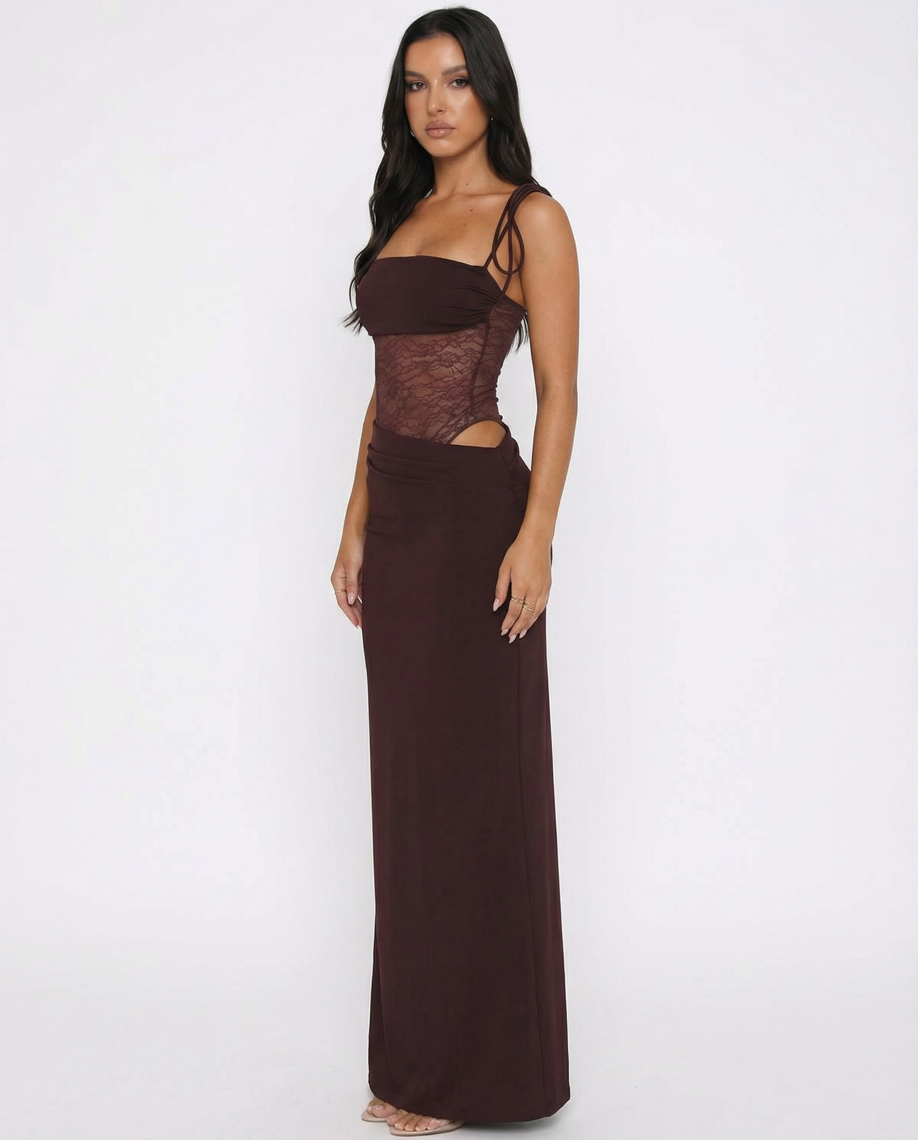 Jessica | Lace Panel Maxi