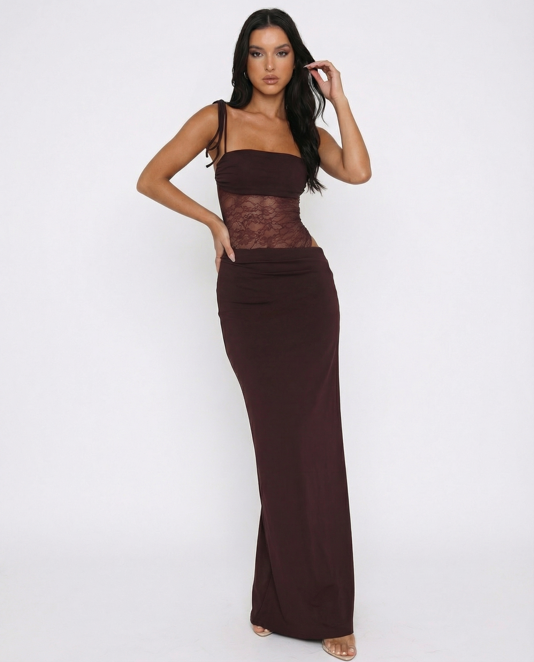 Jessica | Lace Panel Maxi