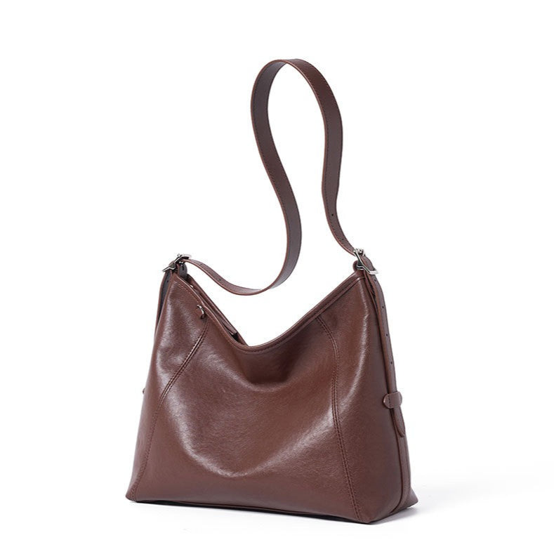 The Heritage Boston Genuine Leather Bag - Classic Top-Handle Bowling Tote