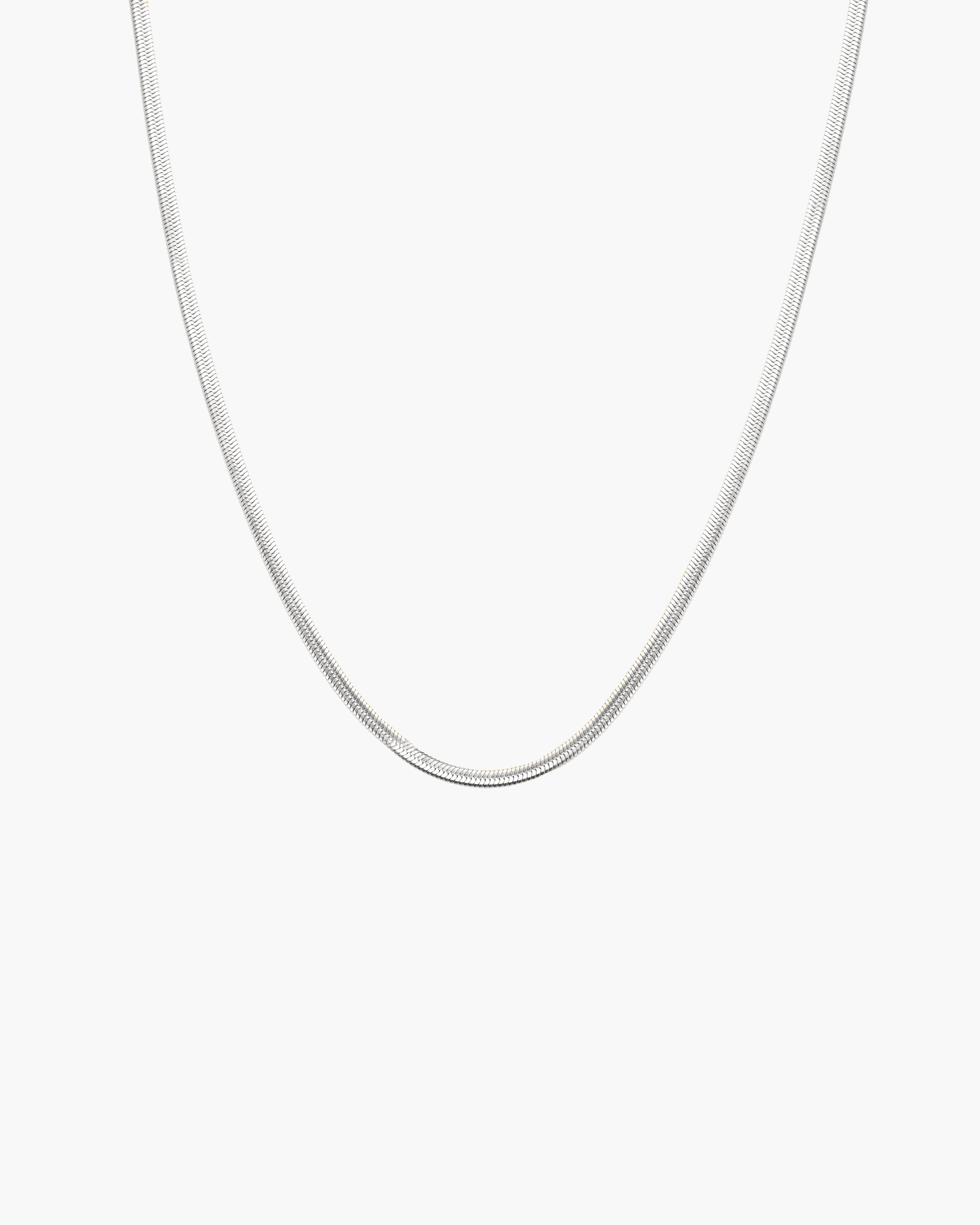 3mm Herringbone Chain Necklace