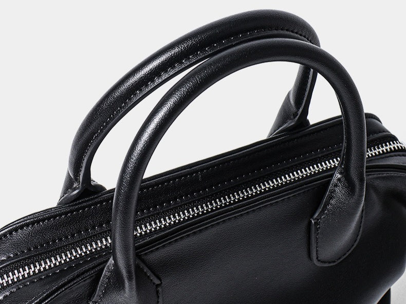 The Cambridge Folio Genuine Leather Crossbody Bag with Flap Closure