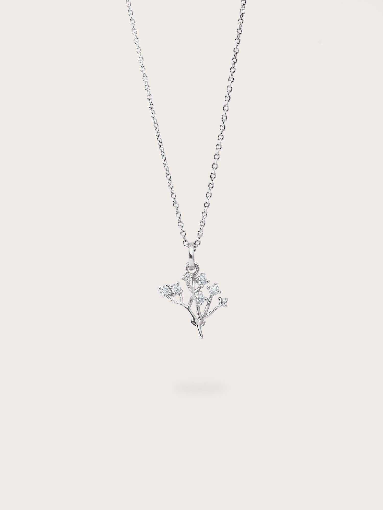 Moissanite Baby Breath Necklace