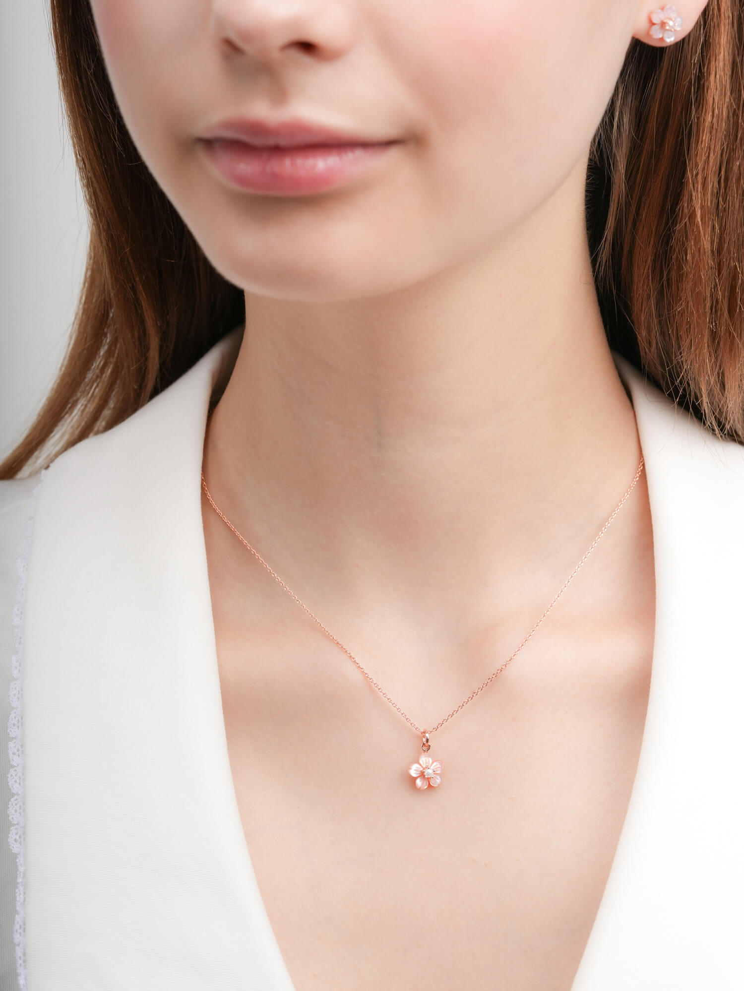 Carved Sakura Necklace