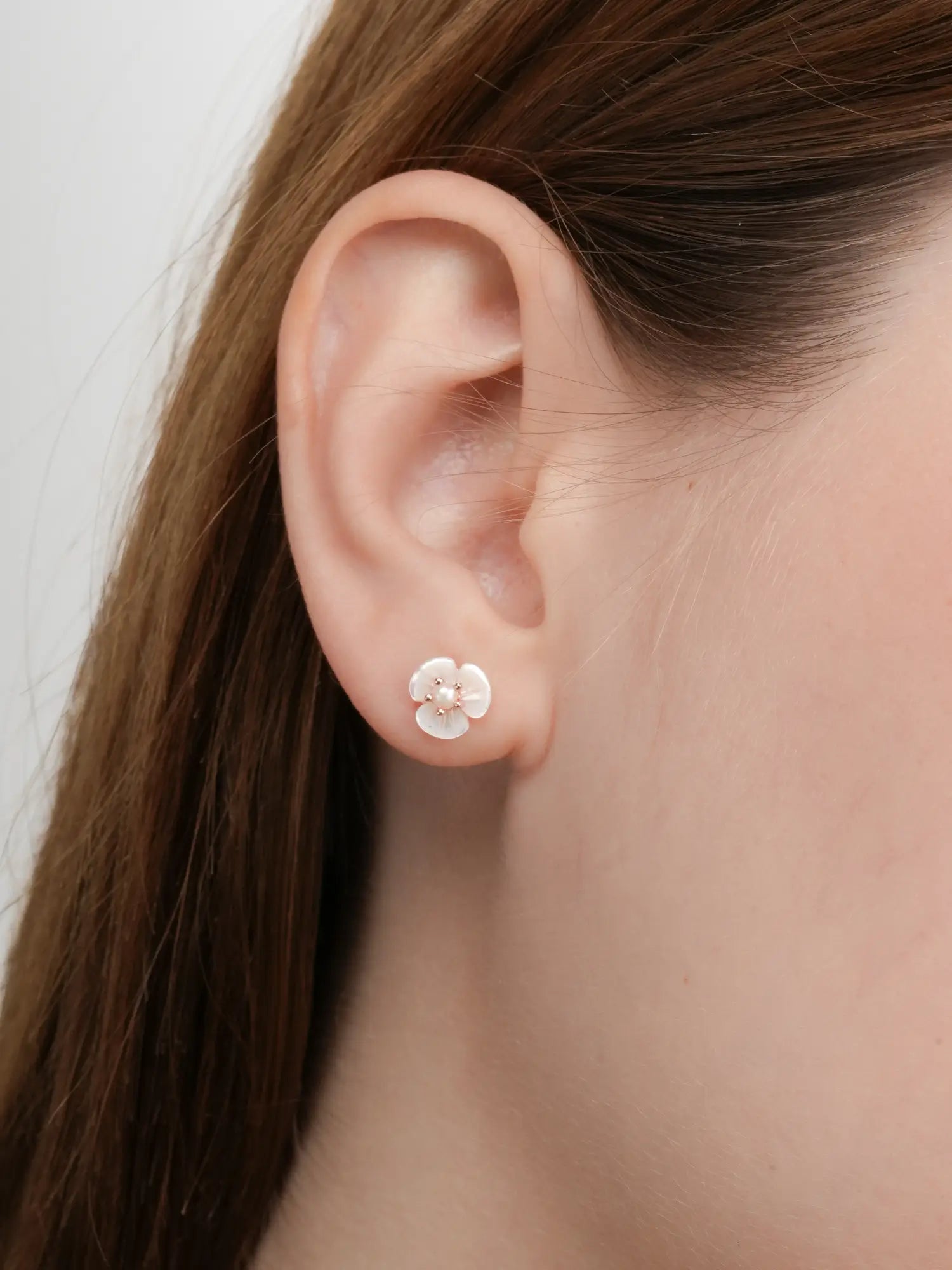 Carved Snowdrop Drop Earrings