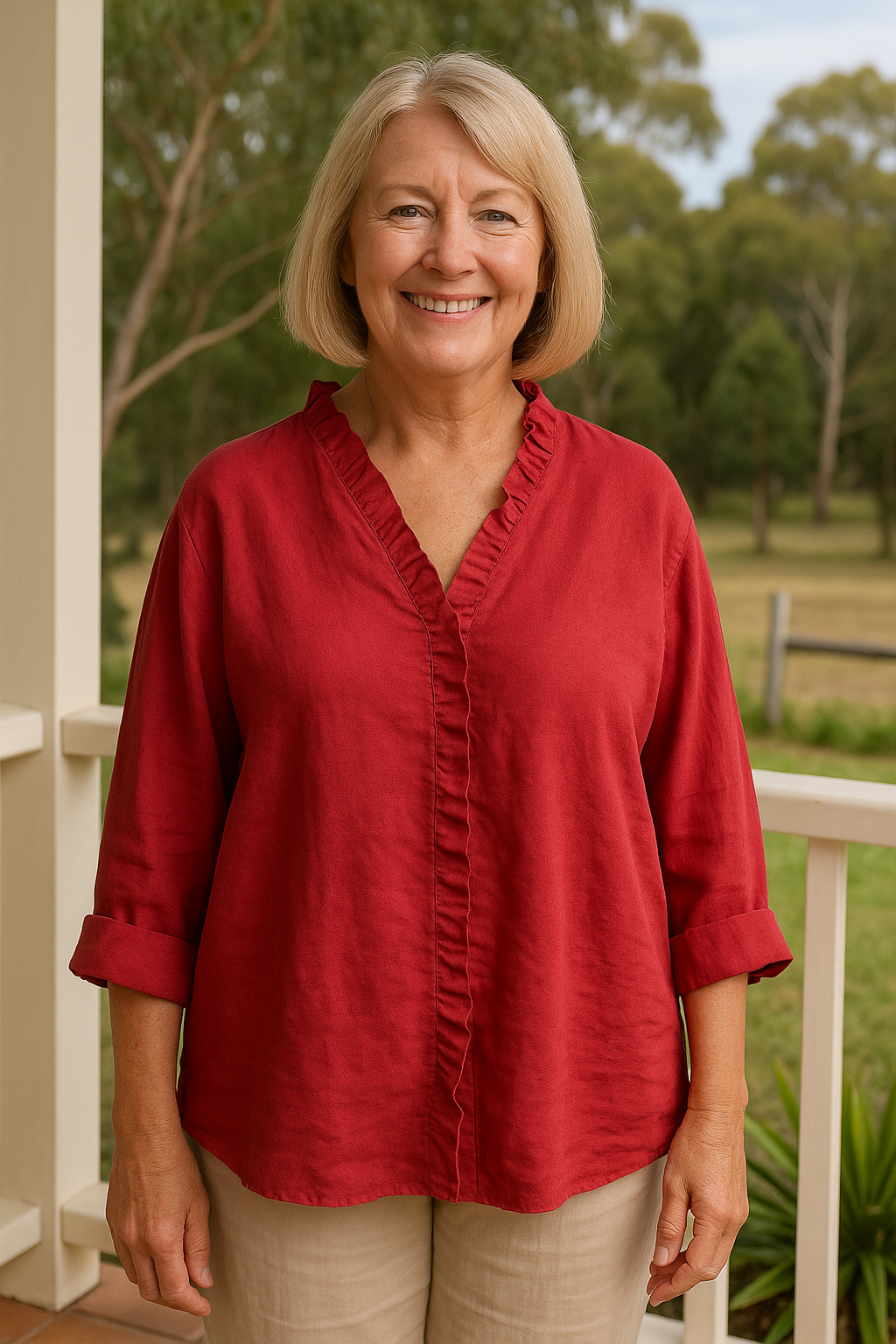 Maribel | Soft Ruffle Blouse - for Real Comfort