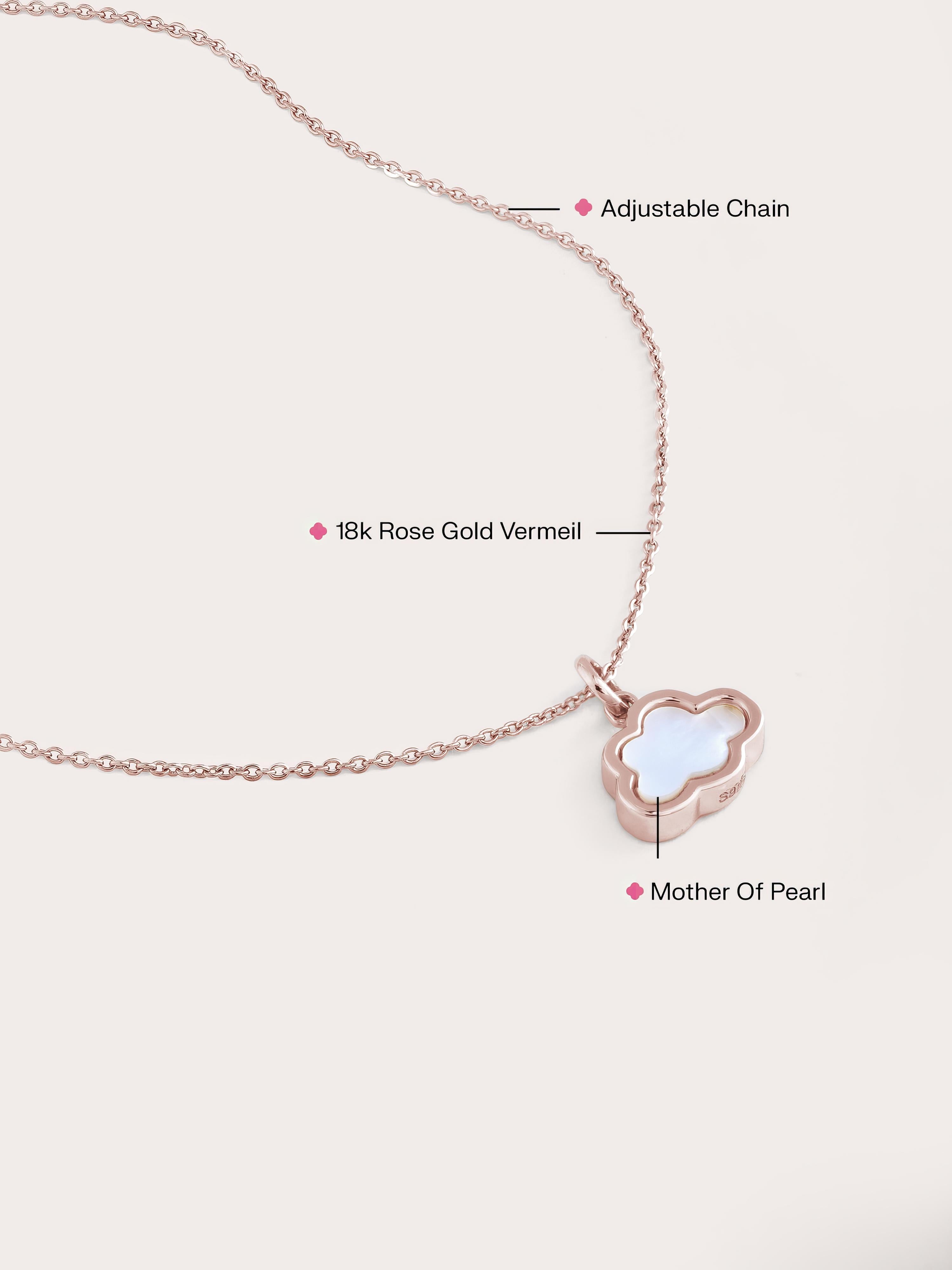 Mother of Pearl Cloud Reversible Necklace