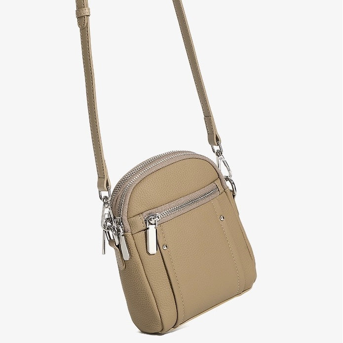 TOGO Cowhide Crossbody Versatile Fashion Phone Shoulder Bag