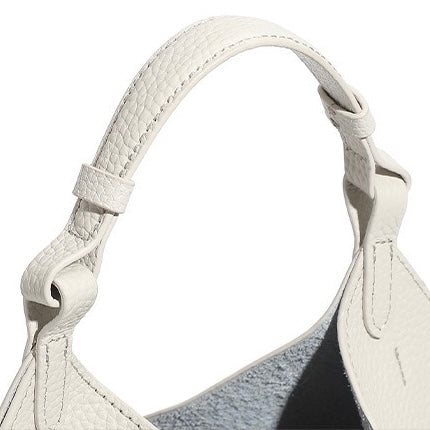 Women's Genuine Leather Large Capacity Basket Tote Bag