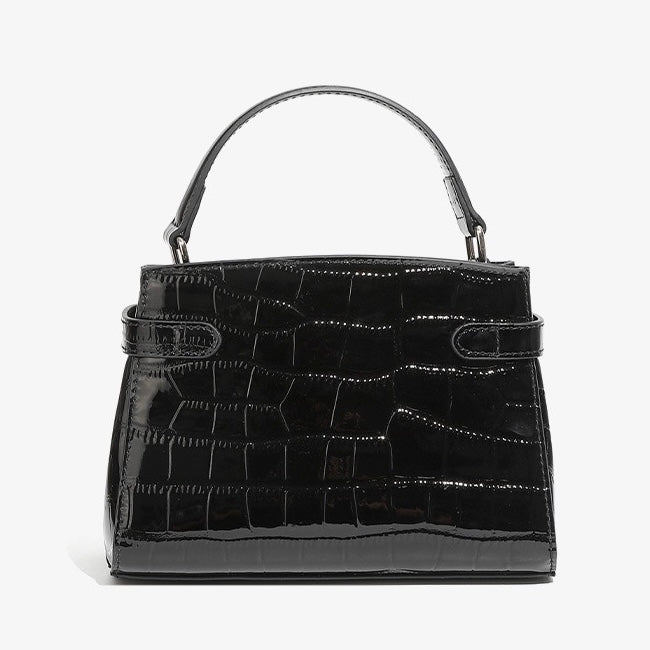 Women's Genuine Leather Crocodile Pattern Luxury Niche Handbag