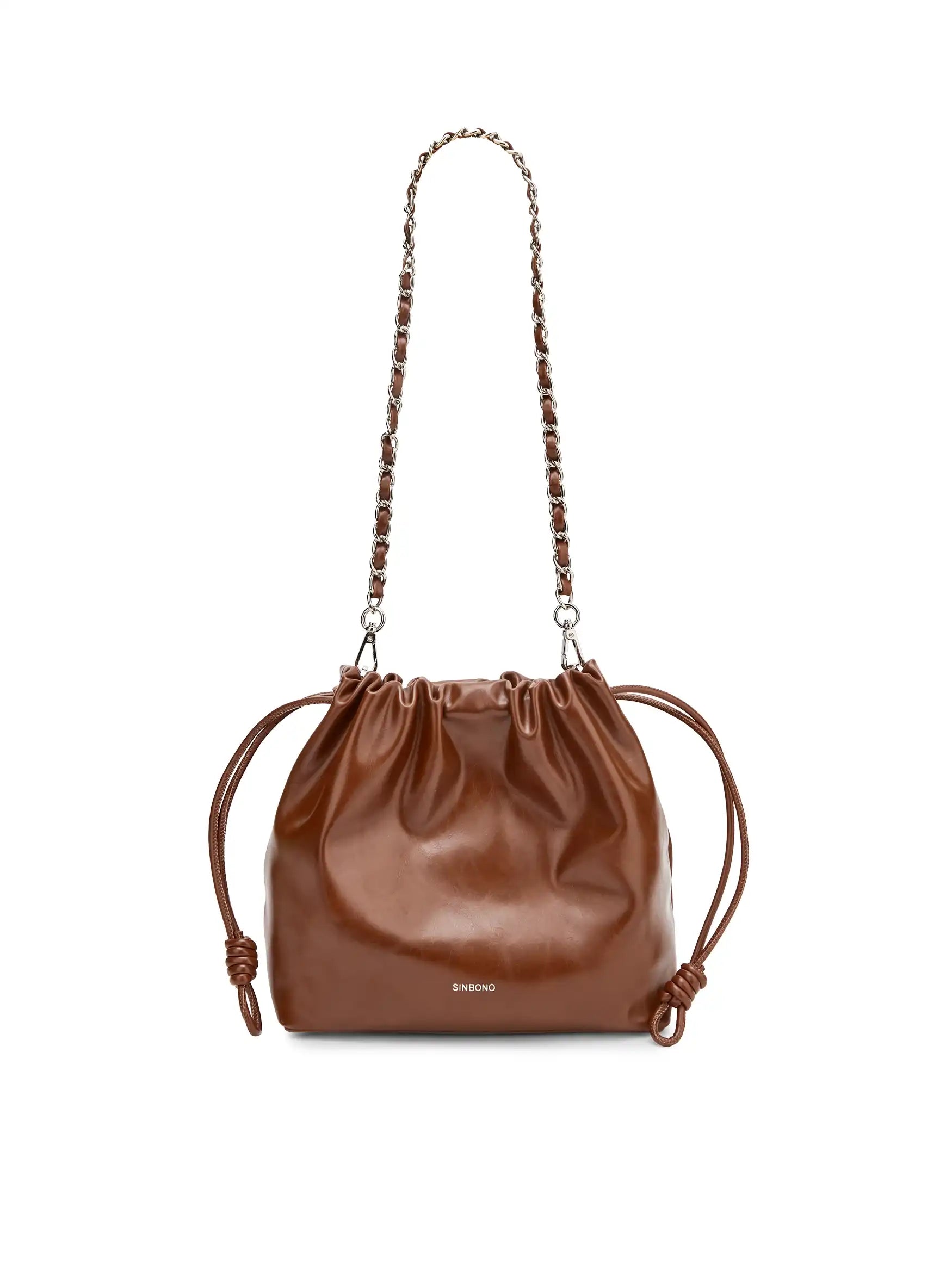 Clara Shoulder Crossbody Bag - Brown