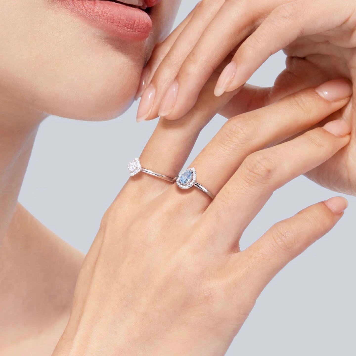 Ocean Blue Mermaid Tear Ring