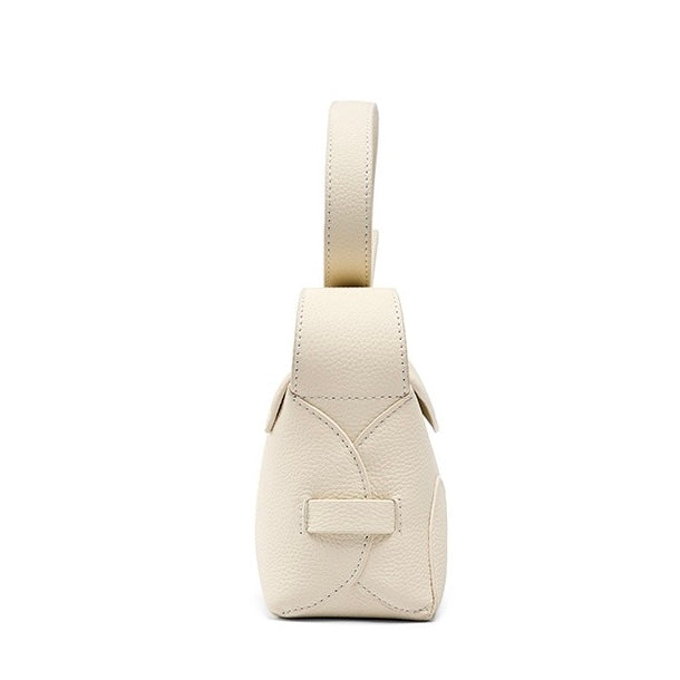 Women's Luxe Grained Leather Asymmetric Crossbody Bag