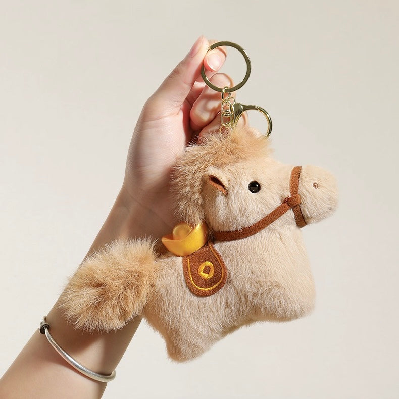 Cozy Holiday Pony Plush Charm