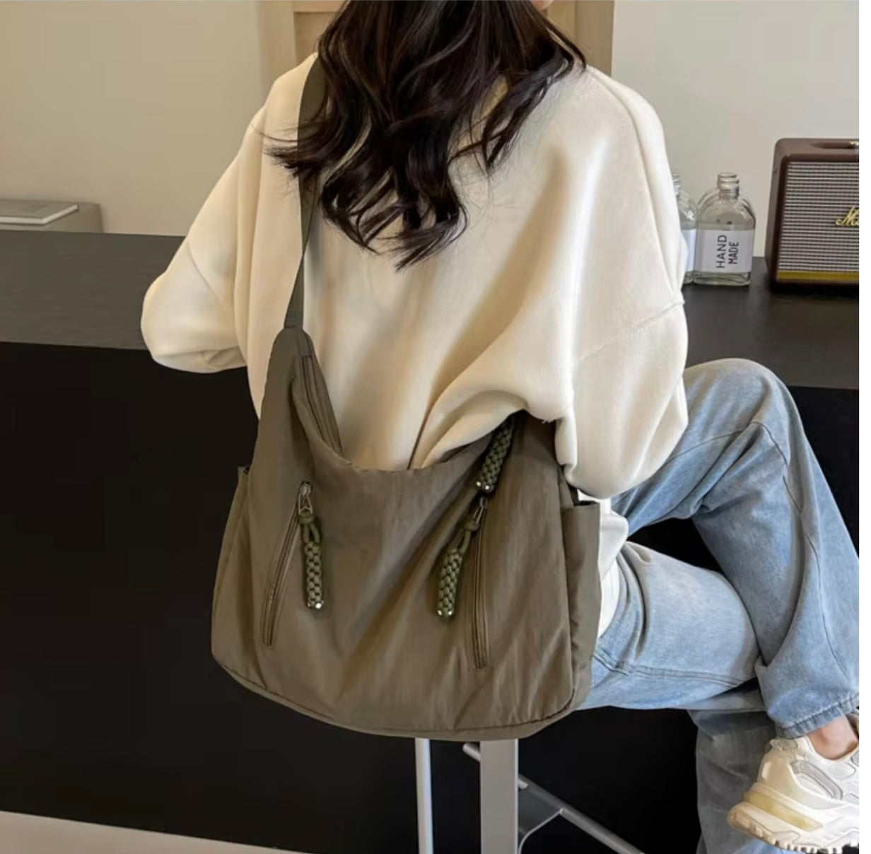 Heritage Nylon Shoulder Bag
