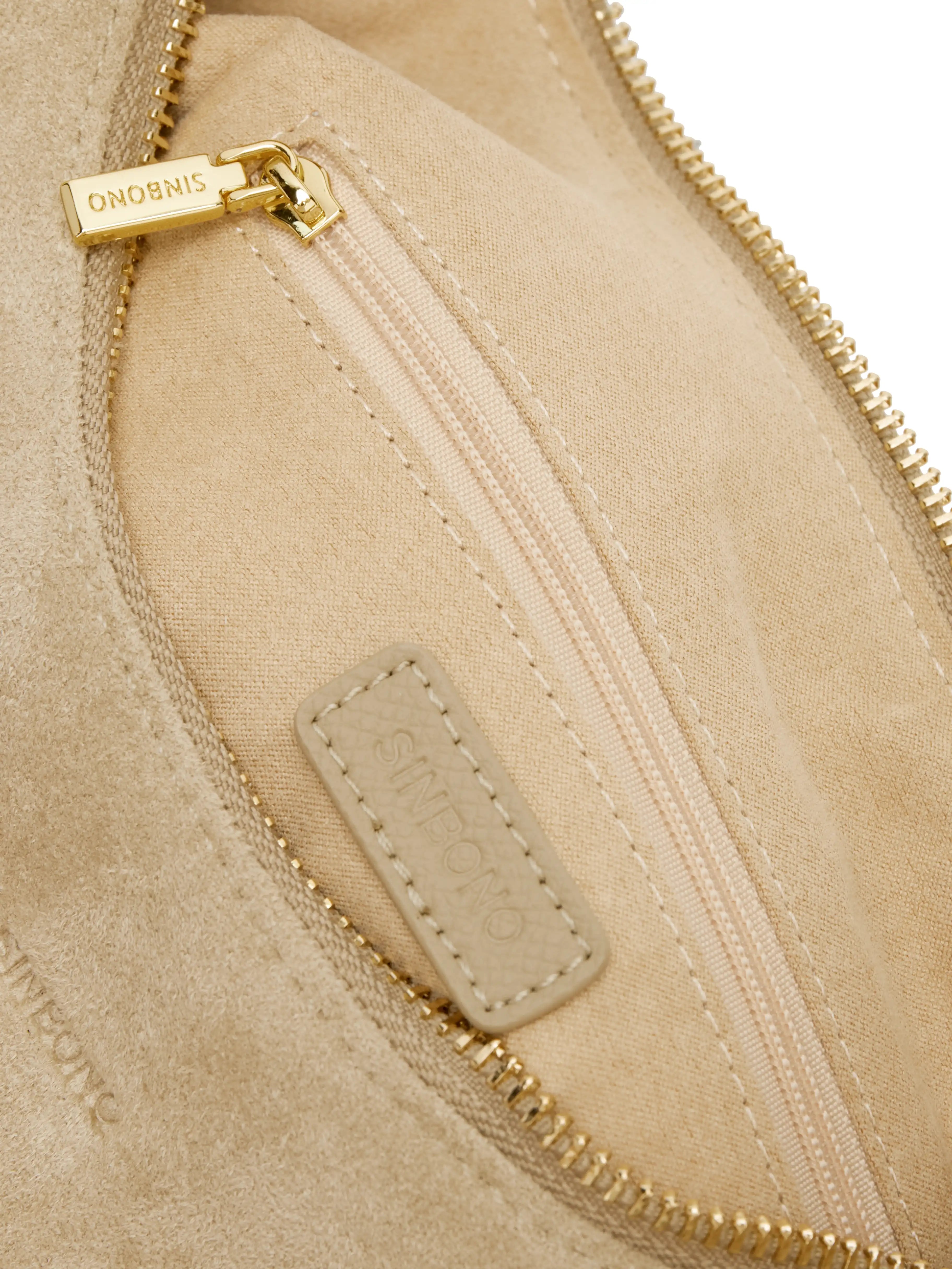 Vienna Top Handle Crossbody Bag(2.0)- Ivory Fake Suede