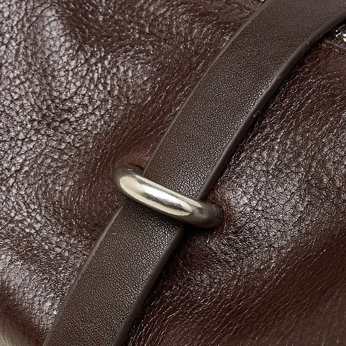 Women's Retro Crescent Genuine Leather Hobo Bag
