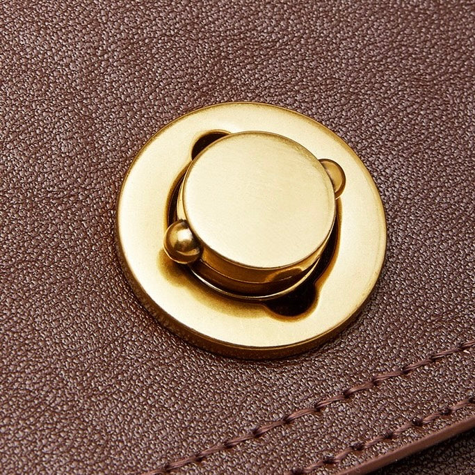 Women's Eclipse Ash Genuine Leather Buckle Crossbody Bag