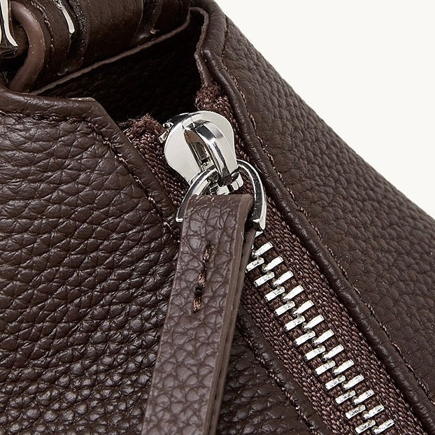 The Origami Asymmetric Genuine Leather Bag - Versatile 2-Way Carry Shoulder Purse