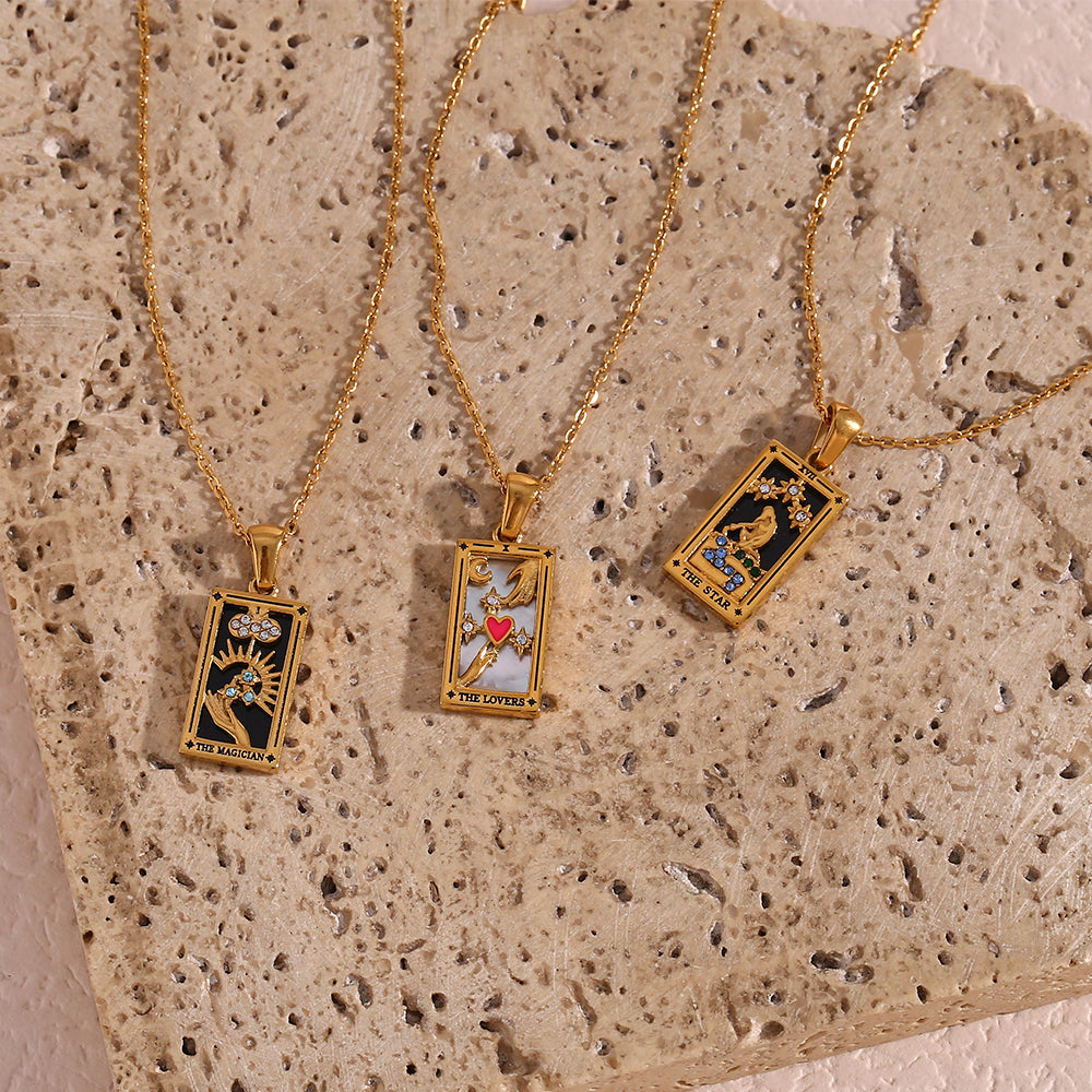 The Magician - Tarot card Dainty 18k | Silver Necklace