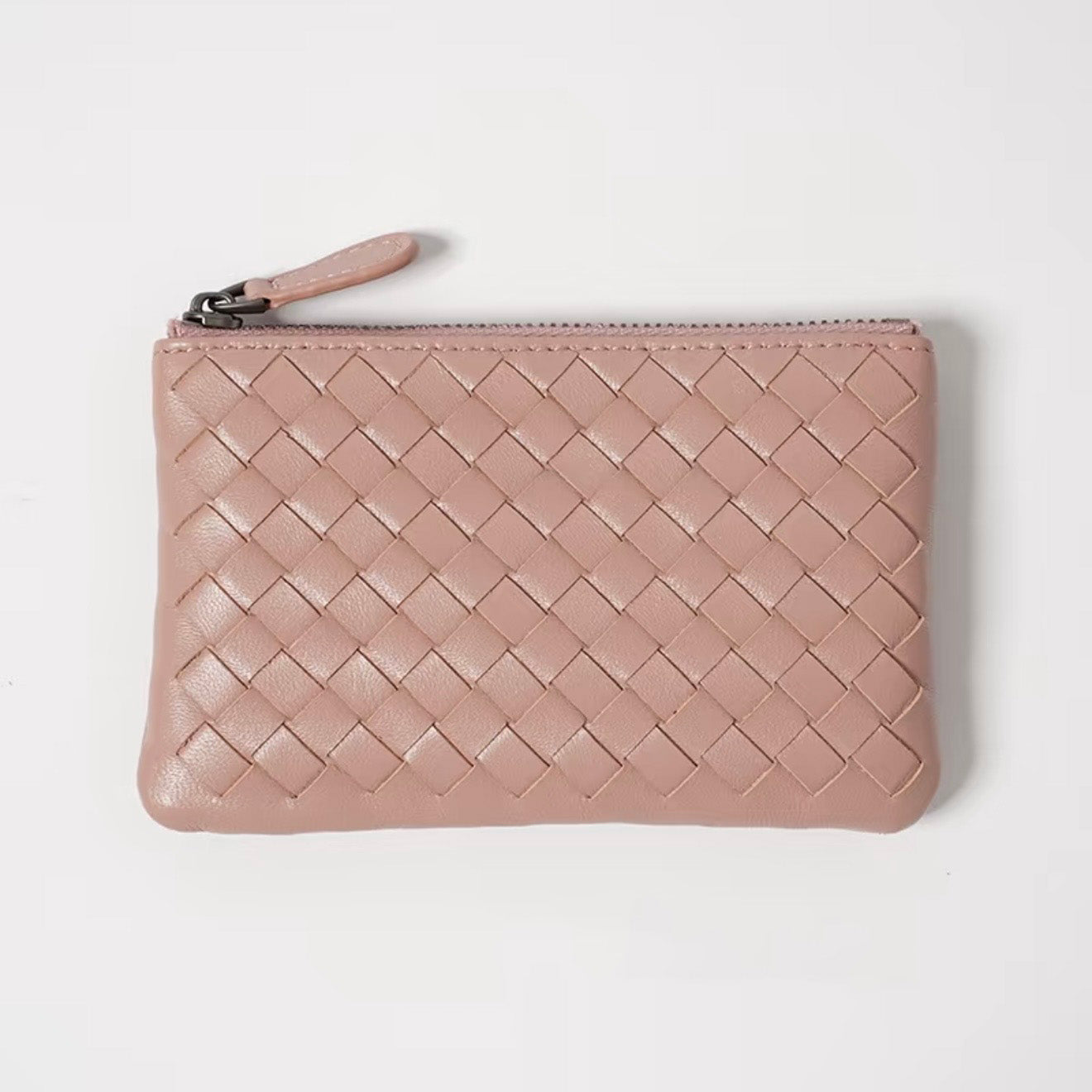 Handwoven Lambskin Key Fob & Card Wallet