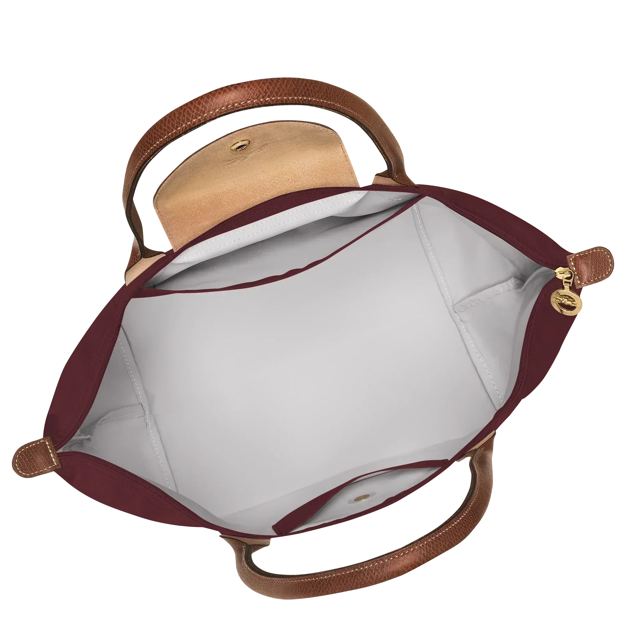 Heritage Allure - Large Le Pliage Tote, Burgundy