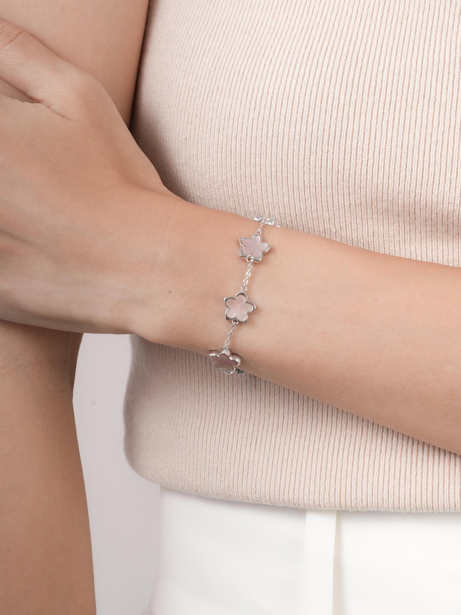 Mother of Pearl Sakura Reversible Bracelet
