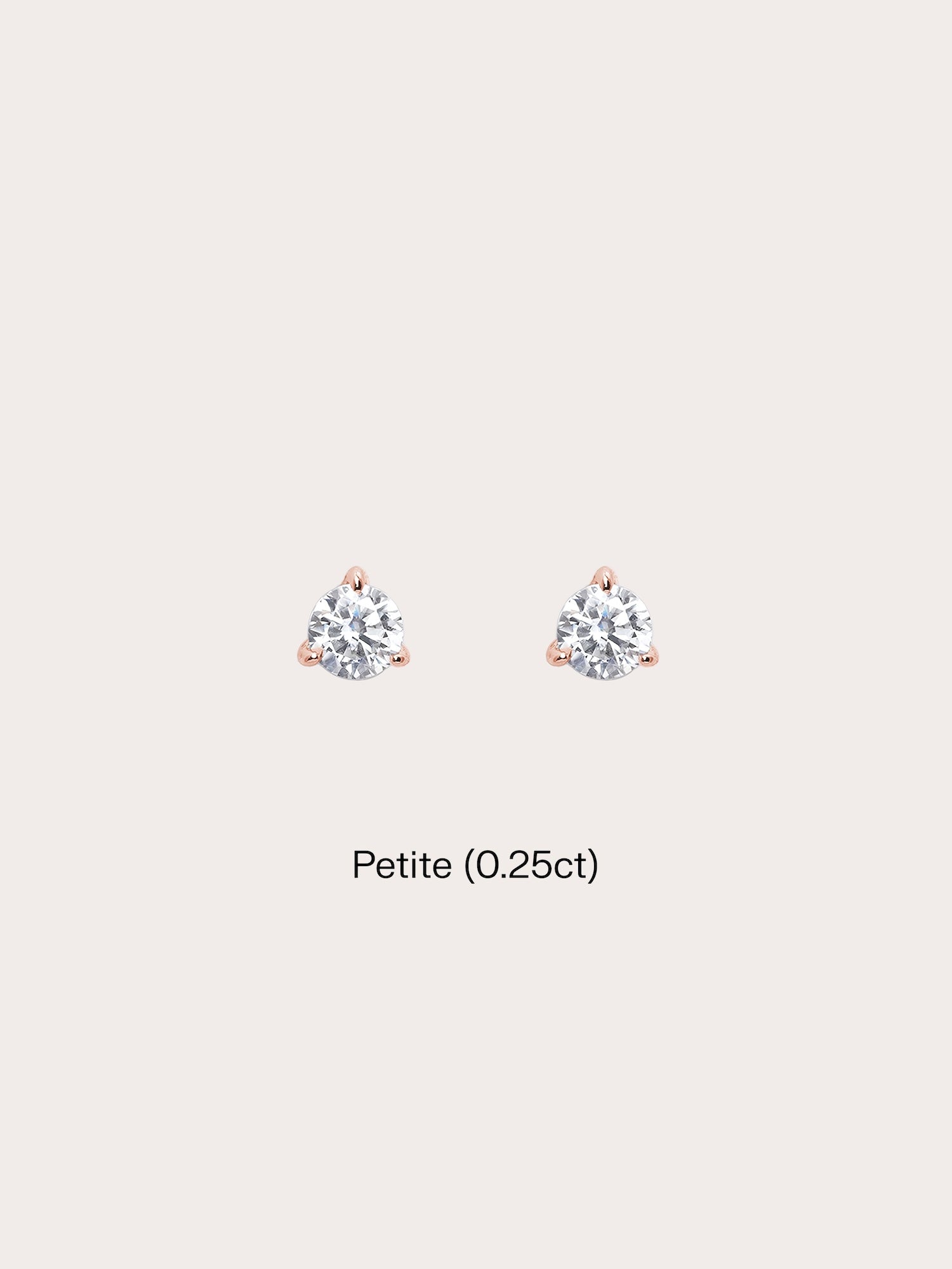 Martini Moissanite Stud Earrings (0.25ct)