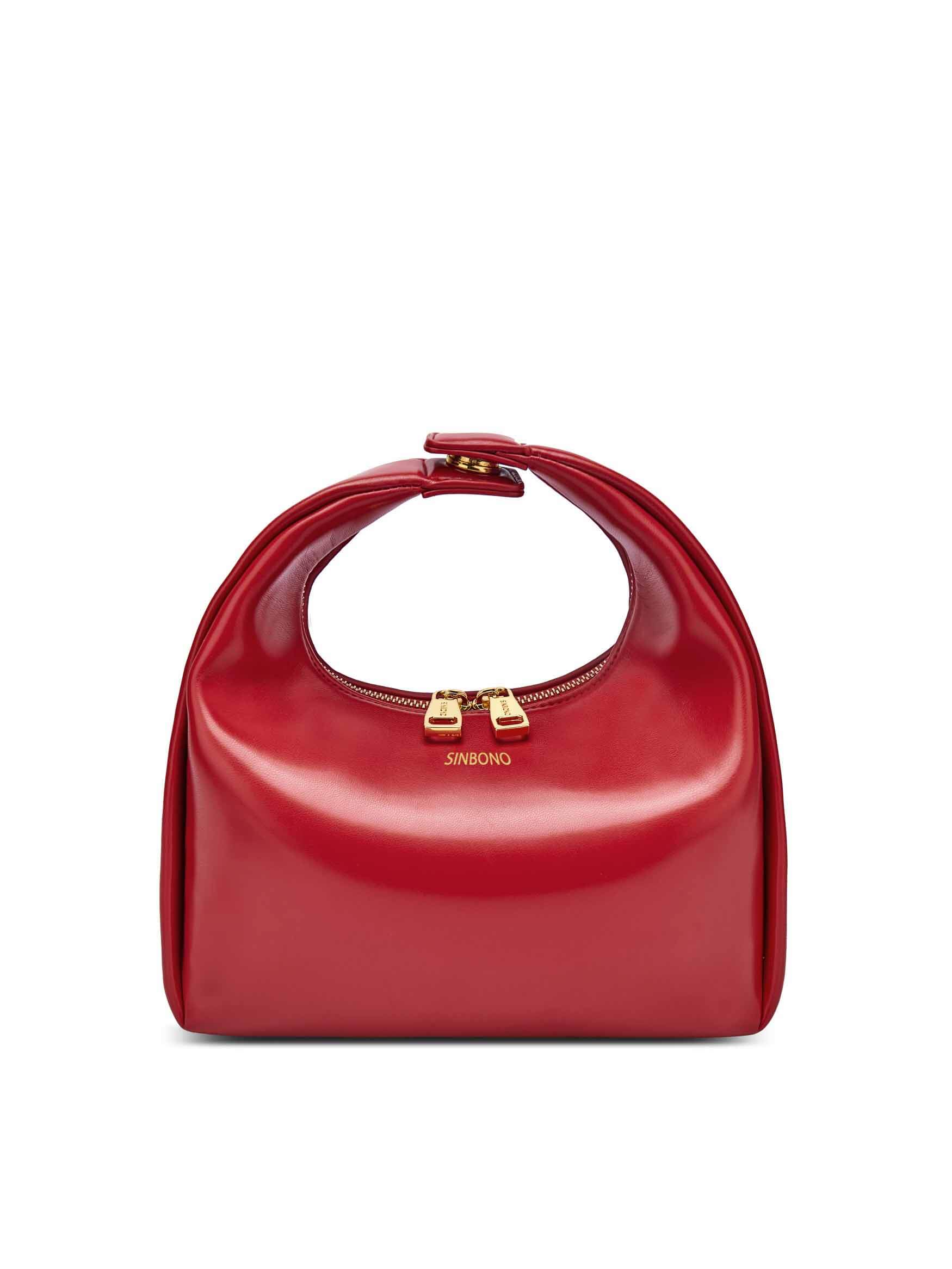 Medium Vienna Top Handle Crossbody Bag - Red