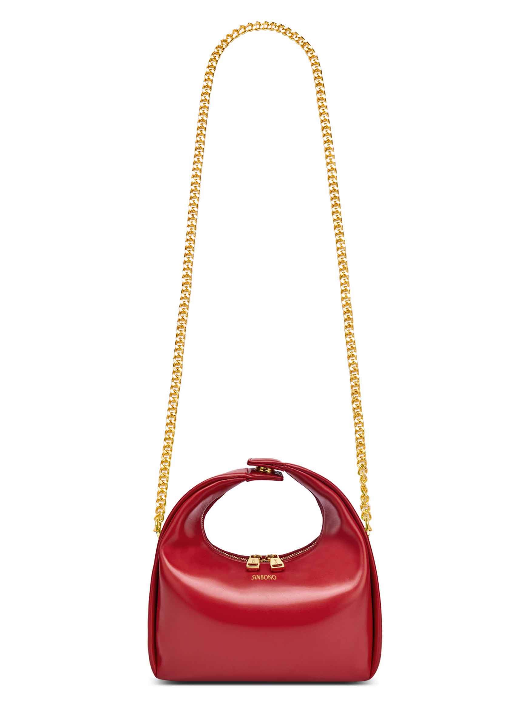 Medium Vienna Top Handle Crossbody Bag - Red