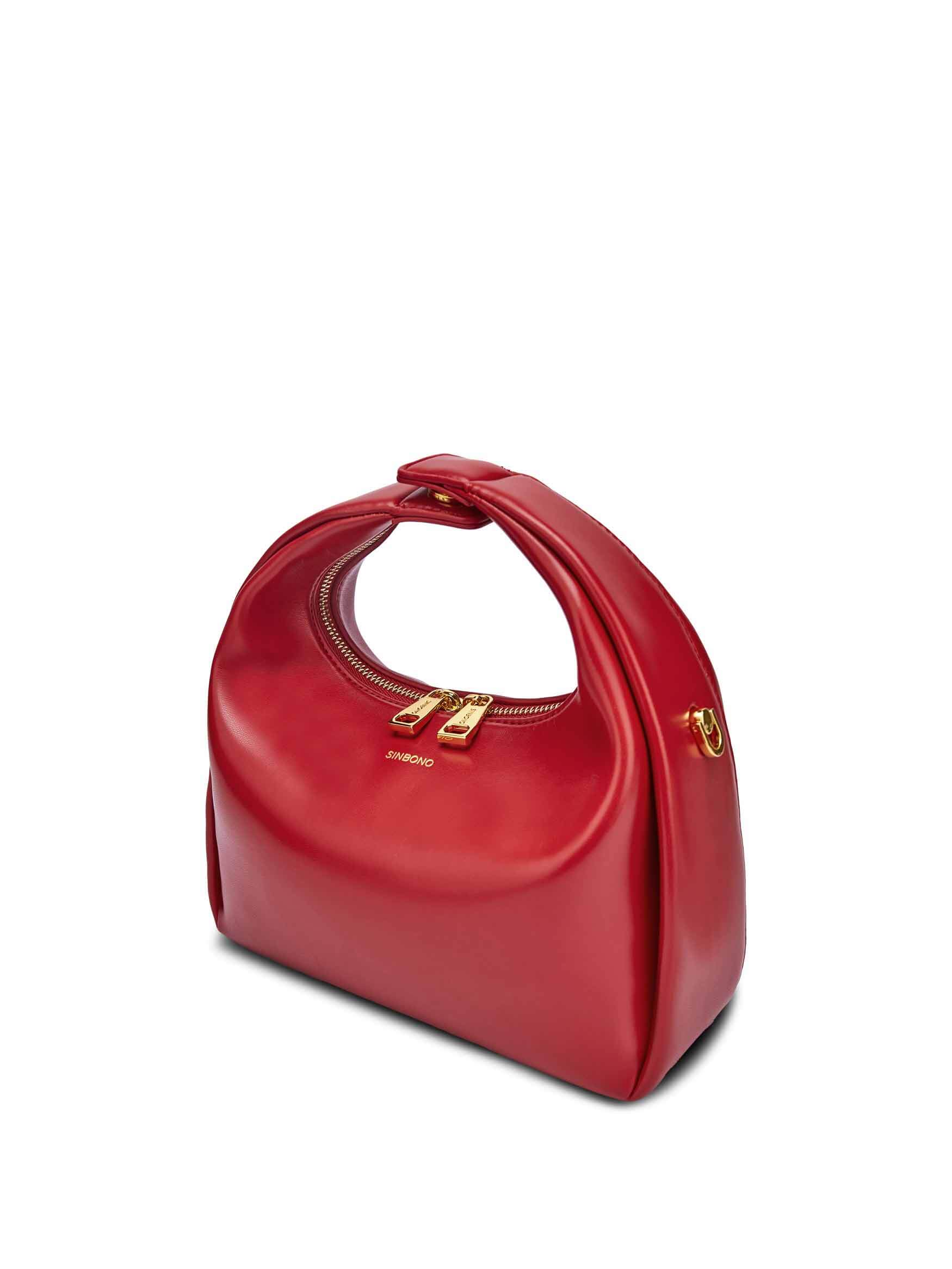 Medium Vienna Top Handle Crossbody Bag - Red