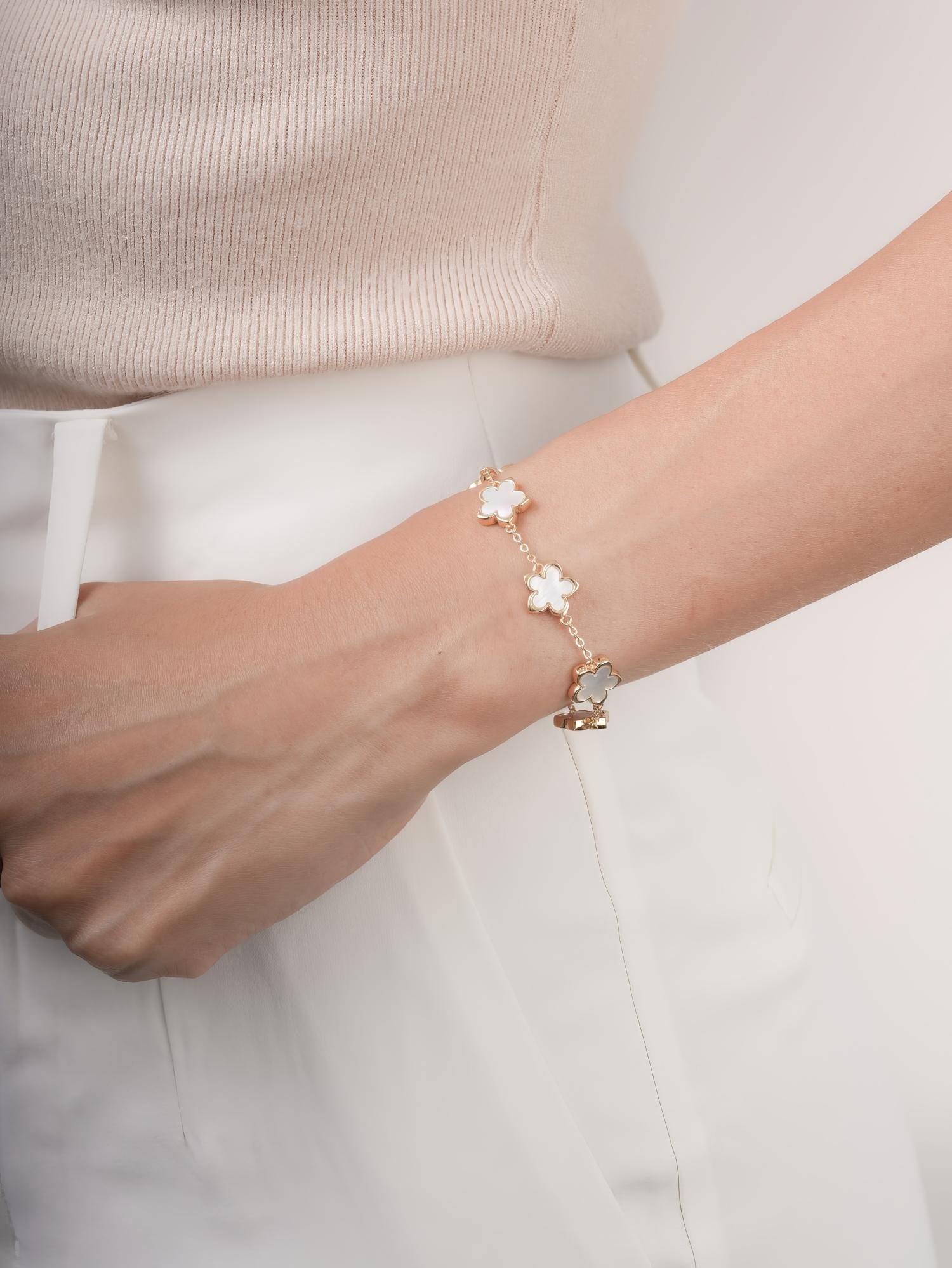 Mother of Pearl Sakura Reversible Bracelet