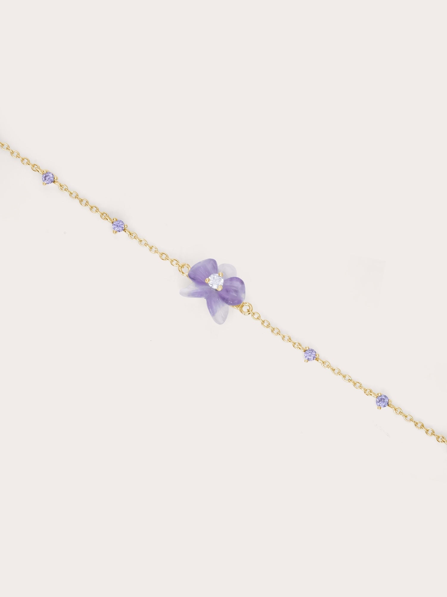 Purple Orchid Bracelet