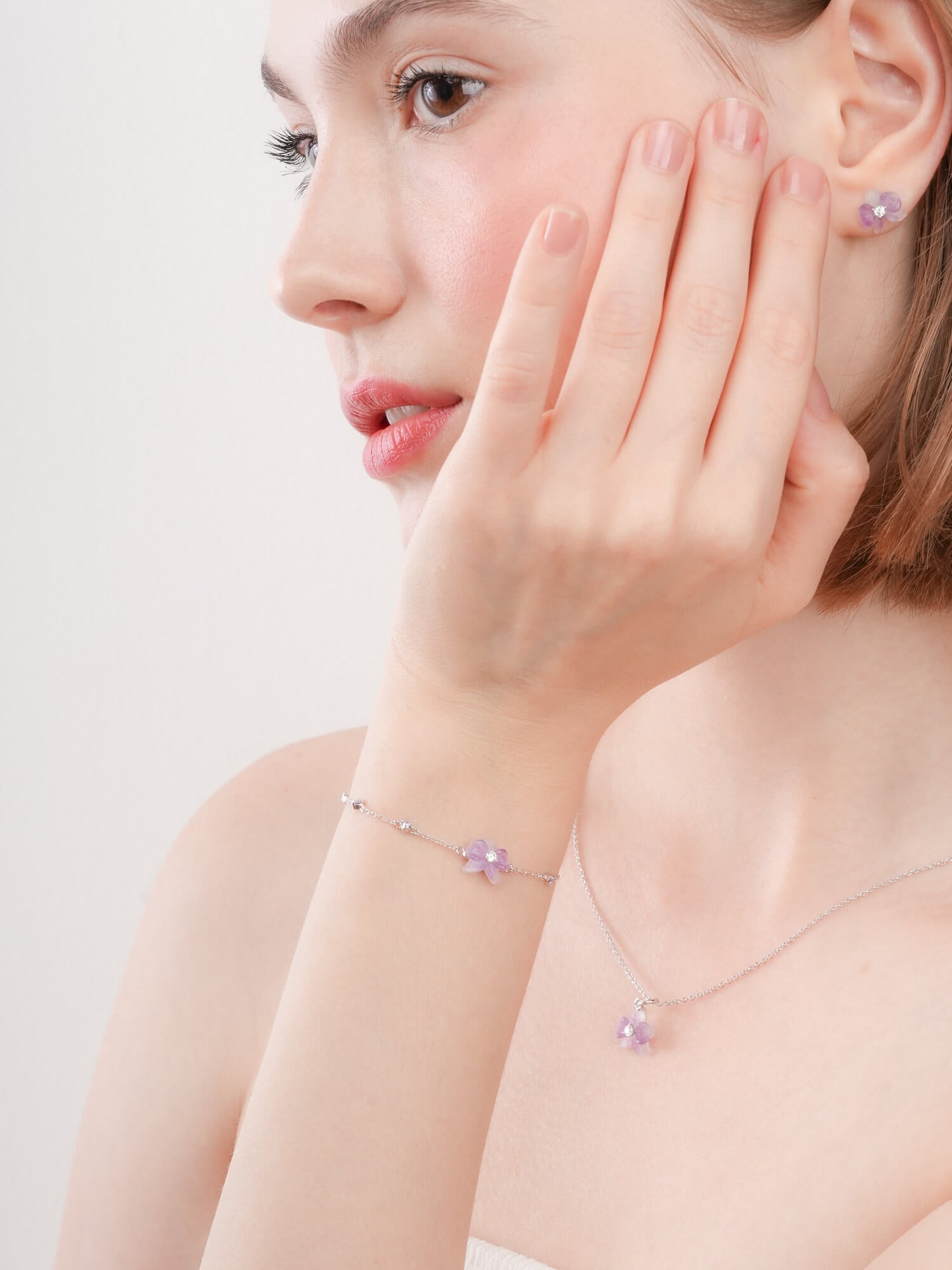 Purple Orchid Bracelet