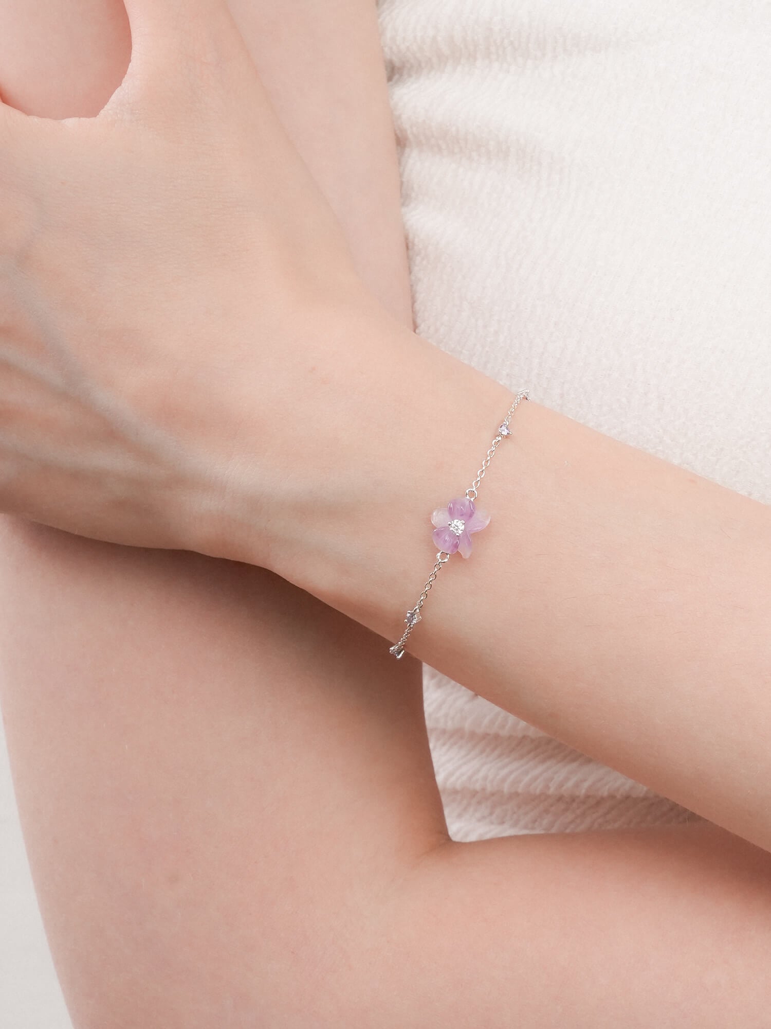 Purple Orchid Bracelet