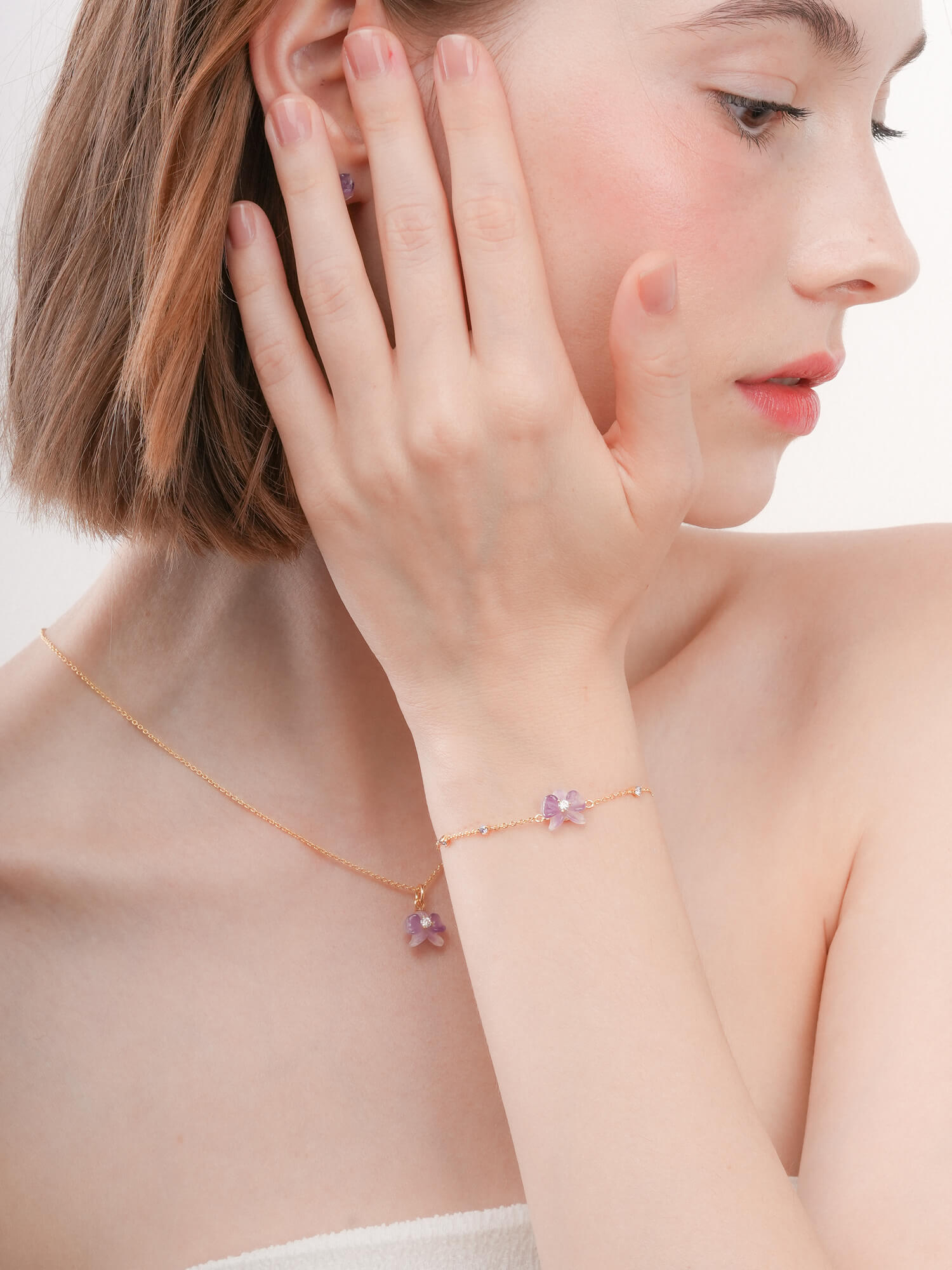 Purple Orchid Bracelet