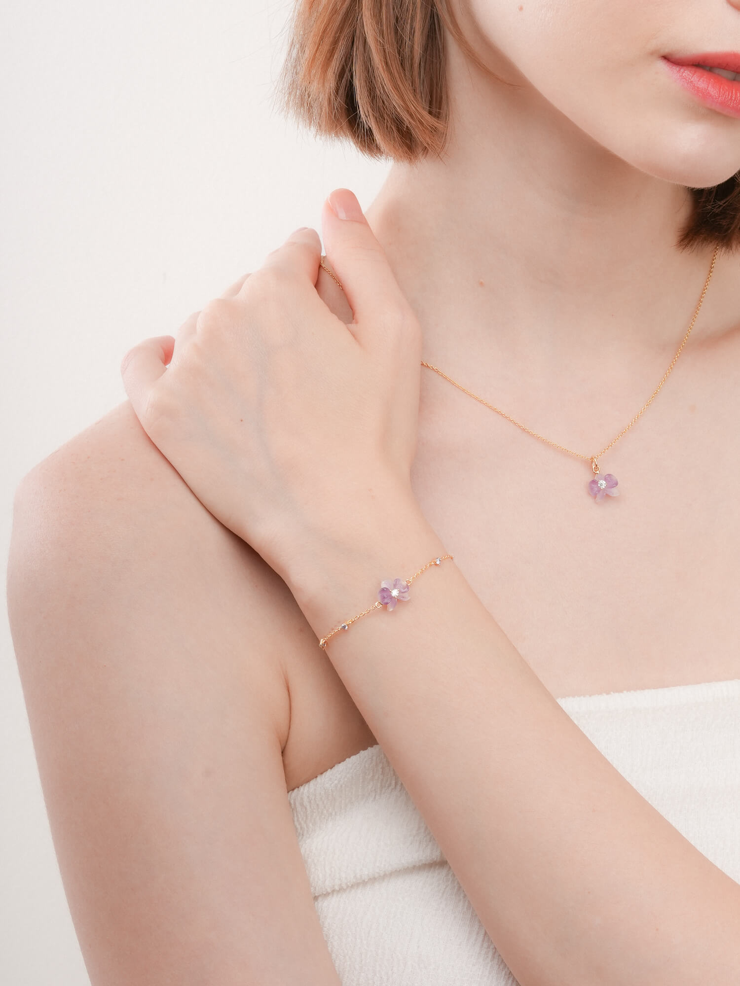 Purple Orchid Bracelet