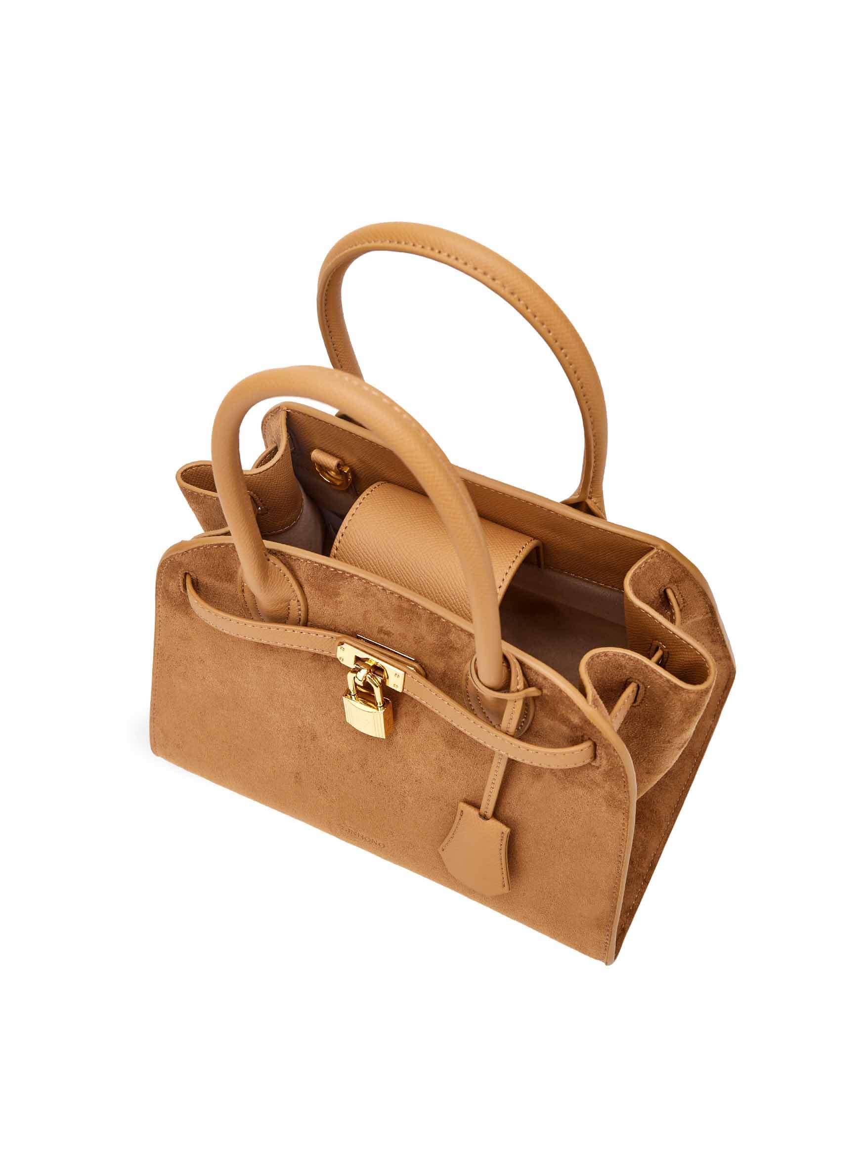 Ramona Top Handle Crossbody Bag - Brown
