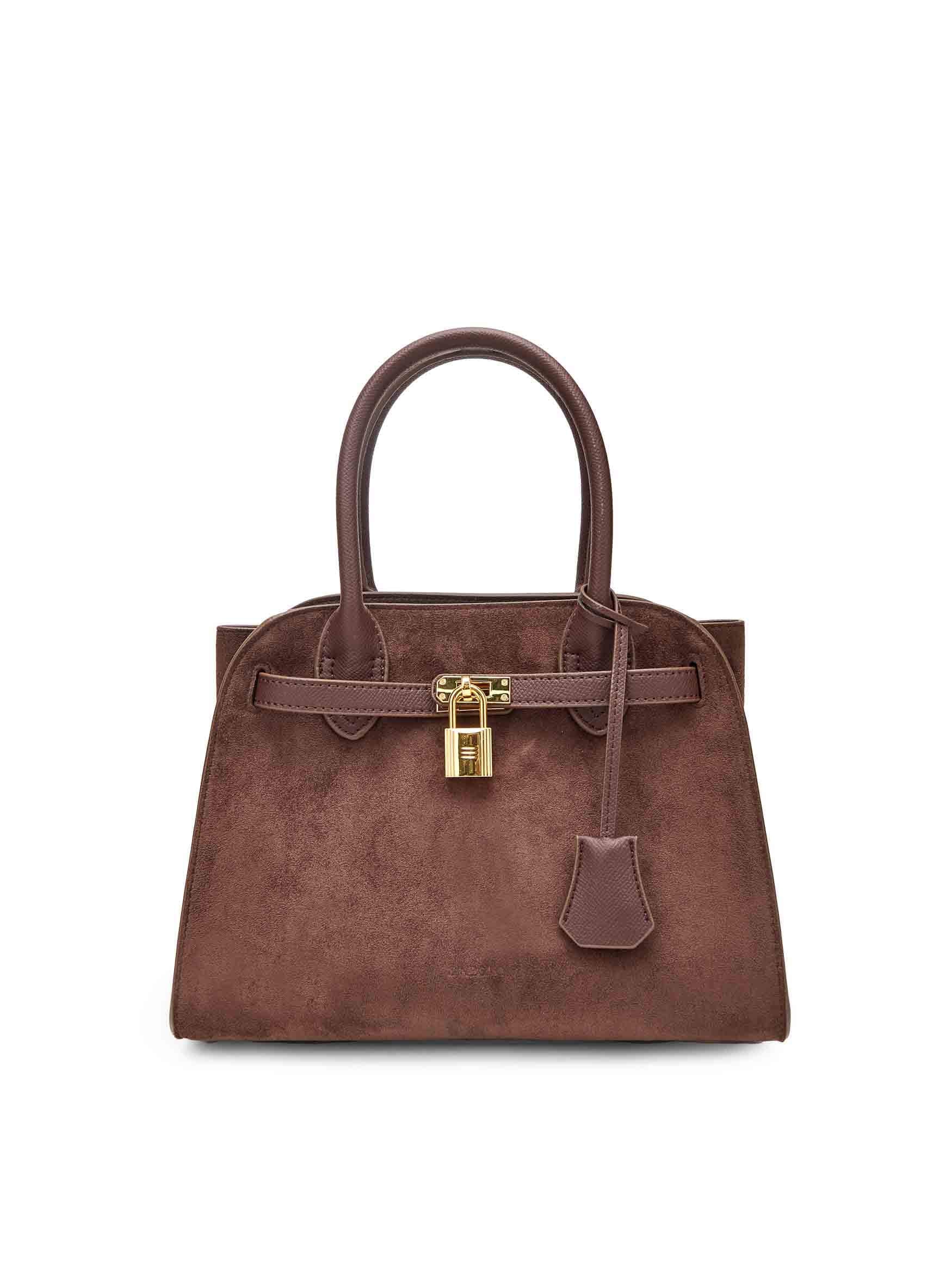 Ramona Top Handle Crossbody Bag - Dark Brown