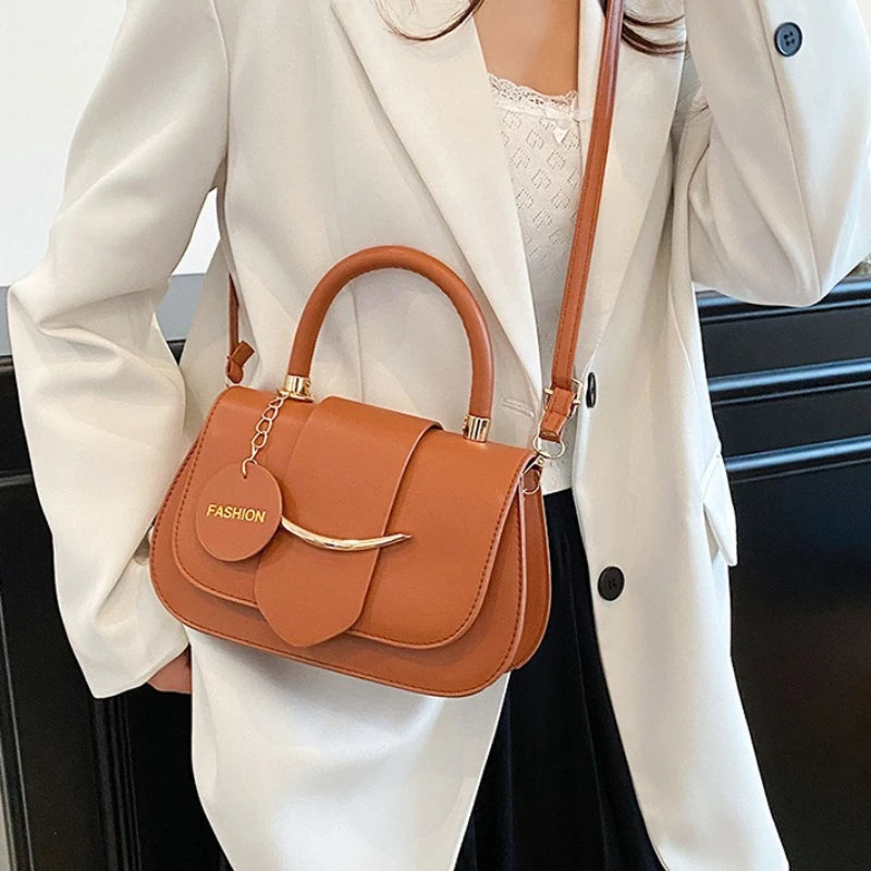 Women Crossbody Bag,Retro Faux Leather Top Handle Bag Detachable Shoulder Bags Strap Fashion Charm, Elegant Everyday Purse