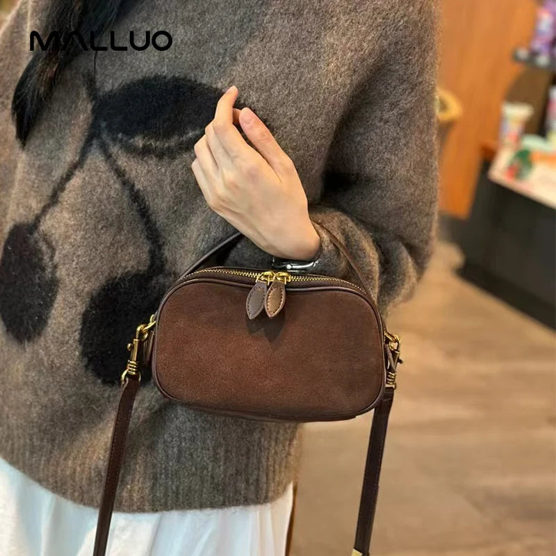 The Rosalind — Suede Camera Bag