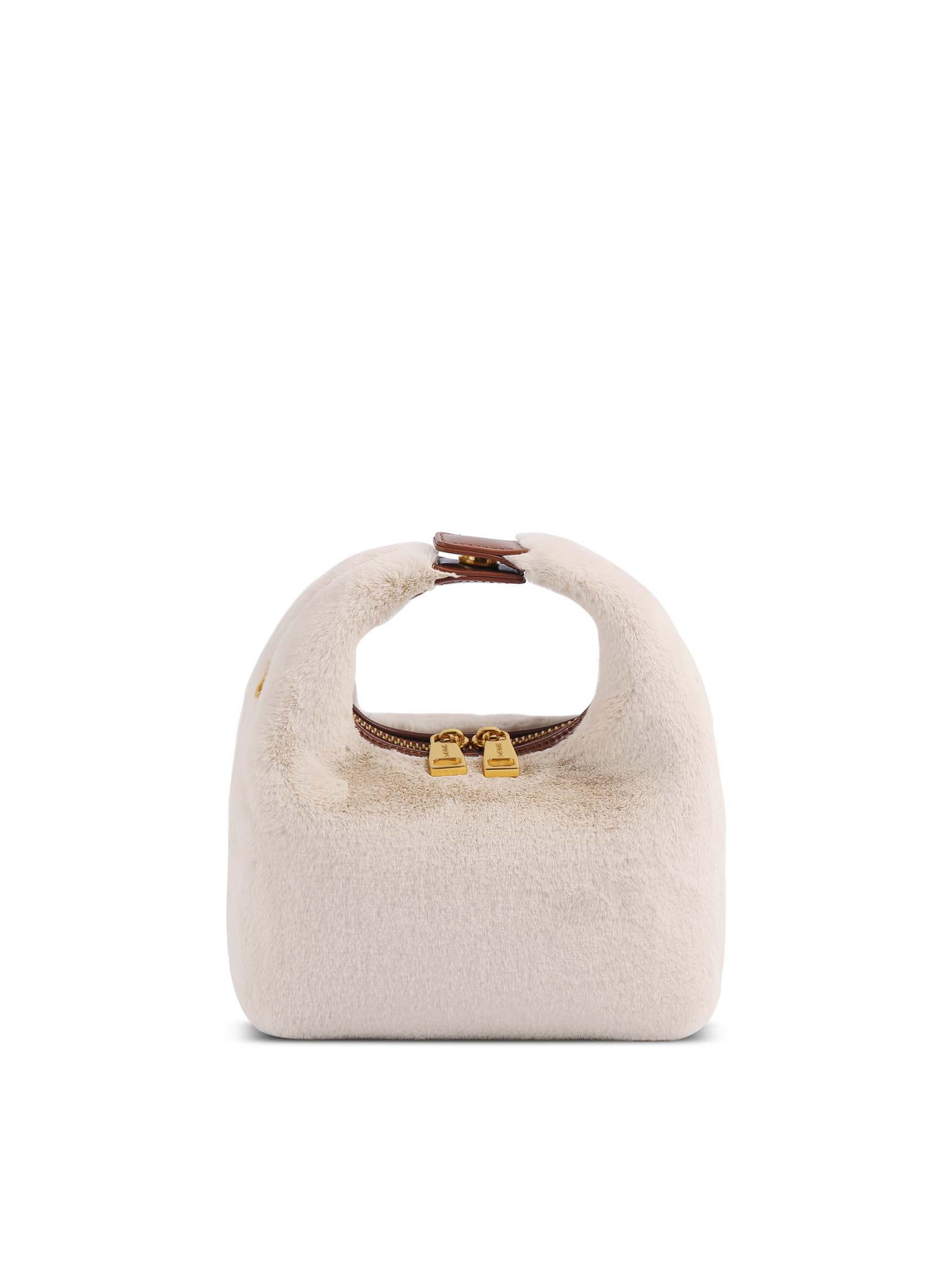 Vienna Top Handle Crossbody Bag- Light Beige
